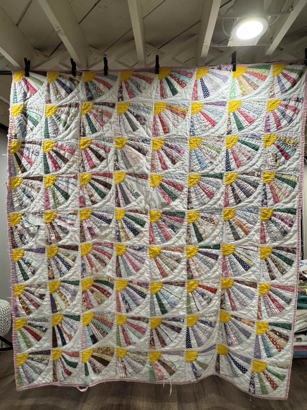 Vintage Quilt Grandmother's Fan