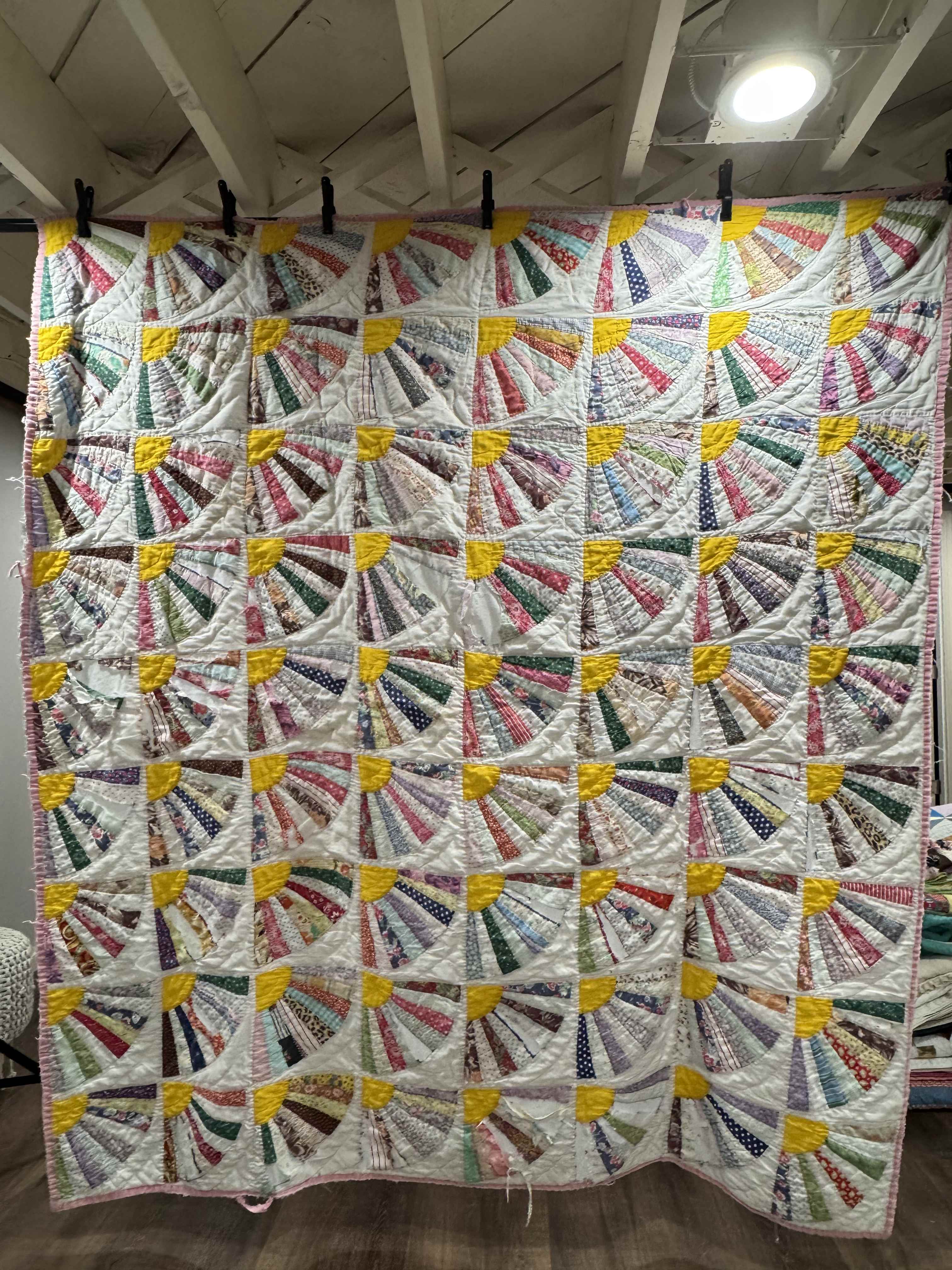 Vintage Quilt Grandmother's Fan