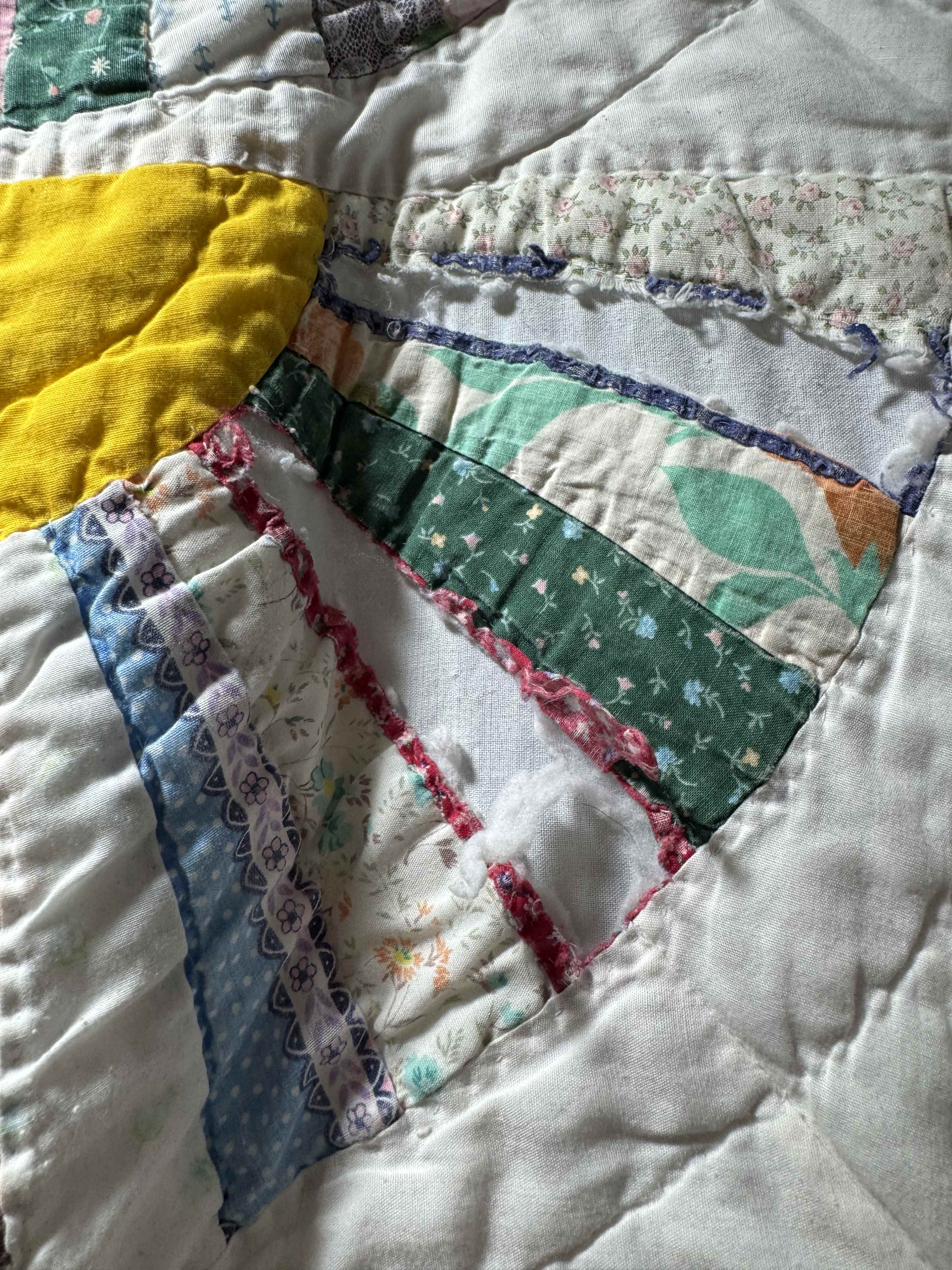 Vintage Quilt Grandmother's Fan