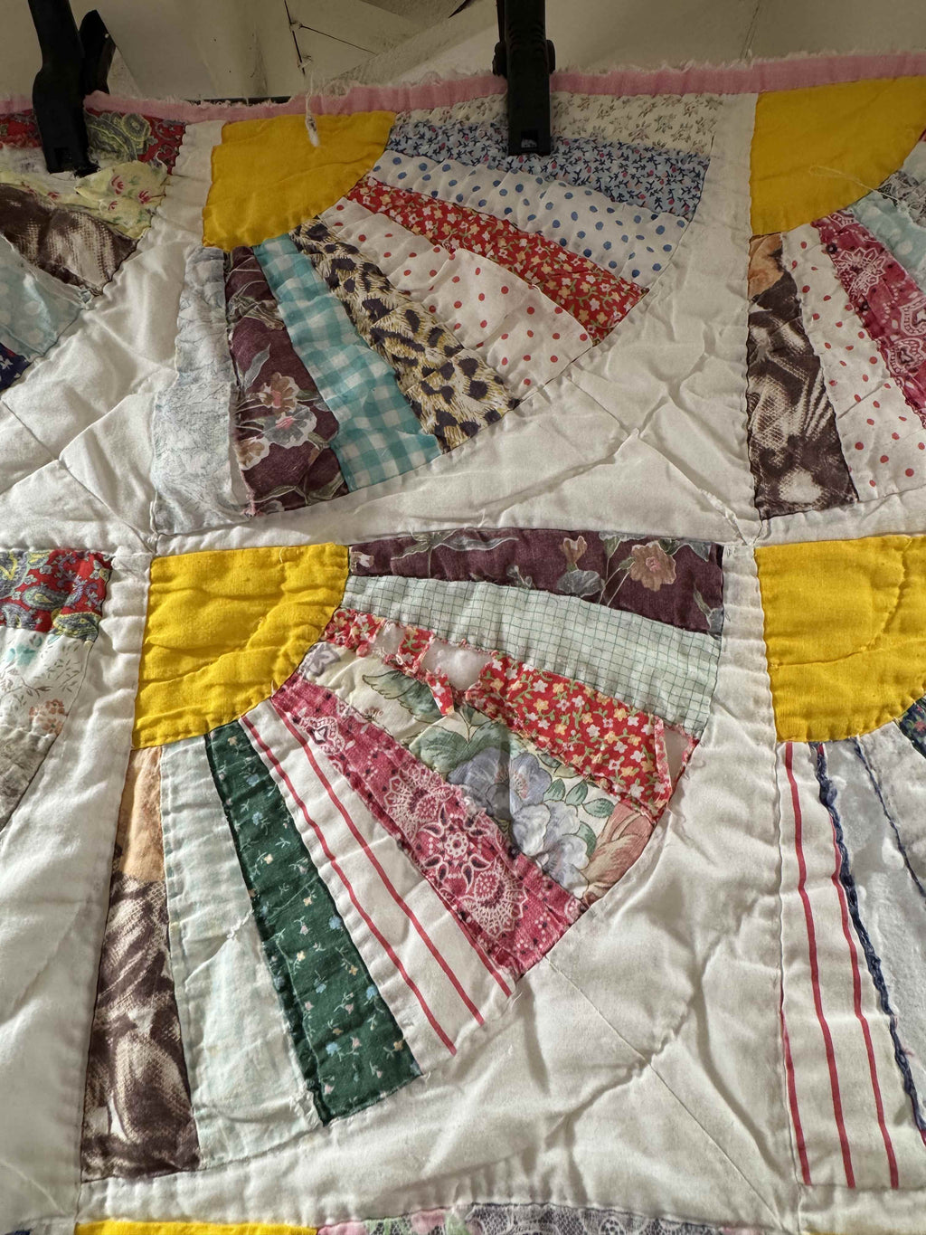 Vintage Quilt Grandmother's Fan