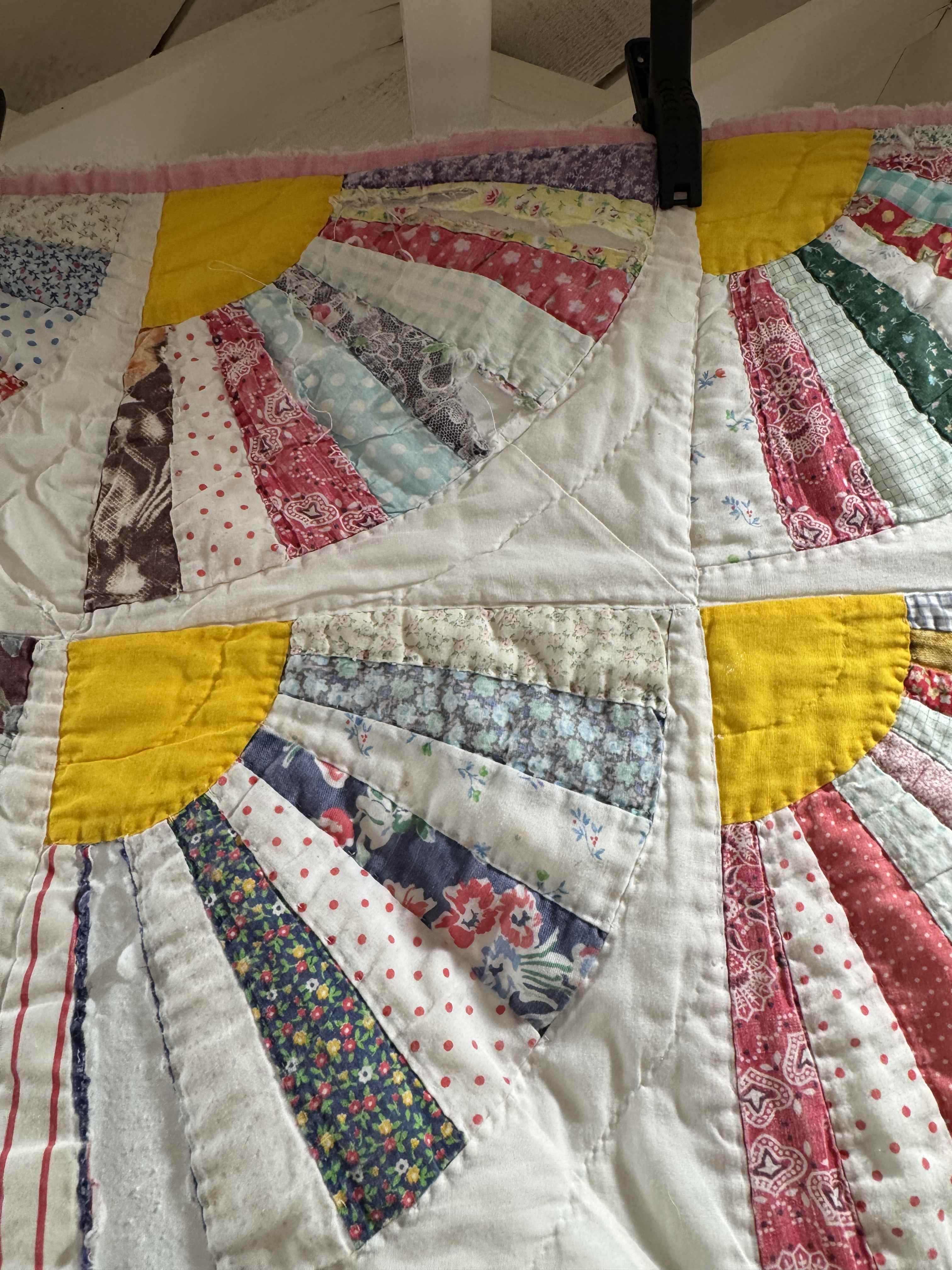 Vintage Quilt Grandmother's Fan