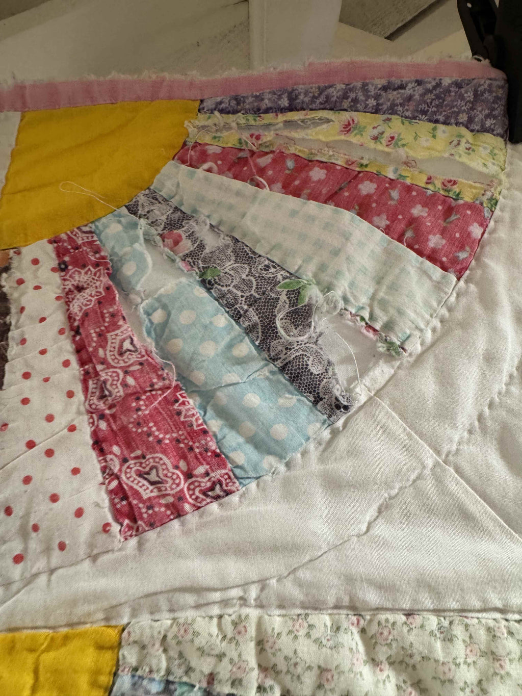 Vintage Quilt Grandmother's Fan