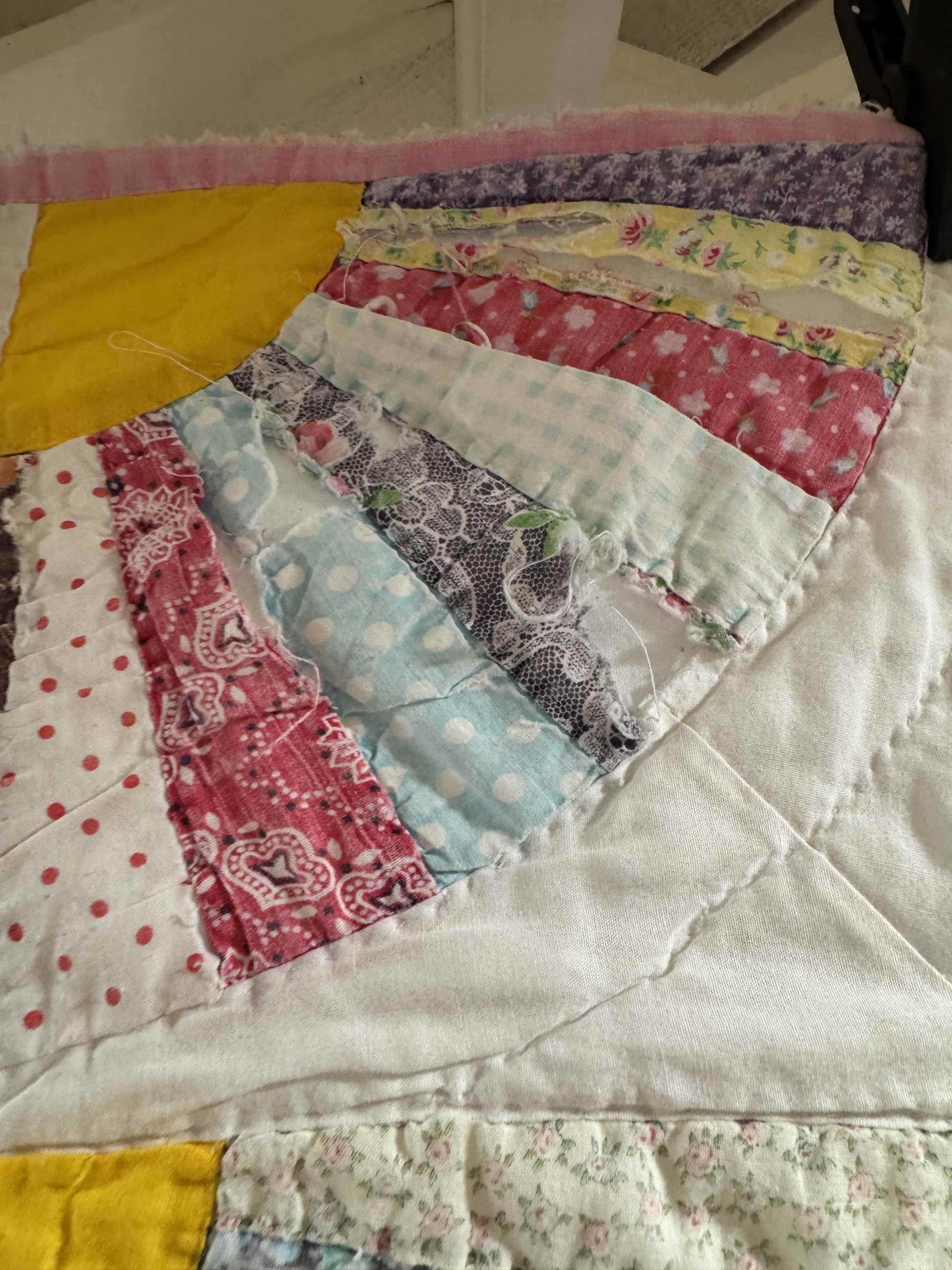 Vintage Quilt Grandmother's Fan