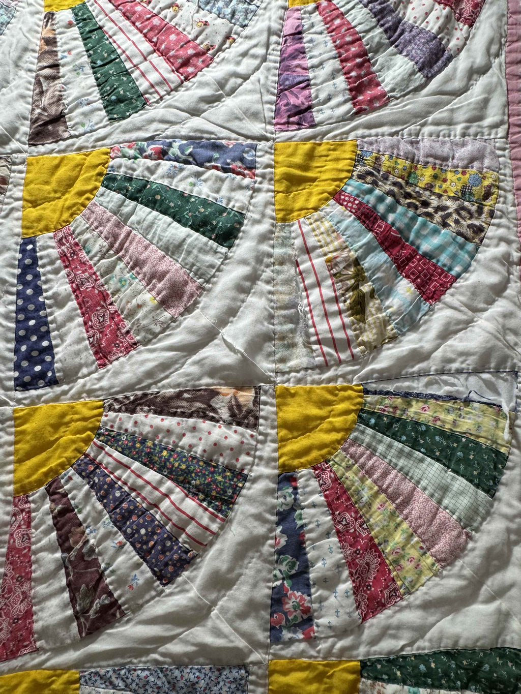 Vintage Quilt Grandmother's Fan