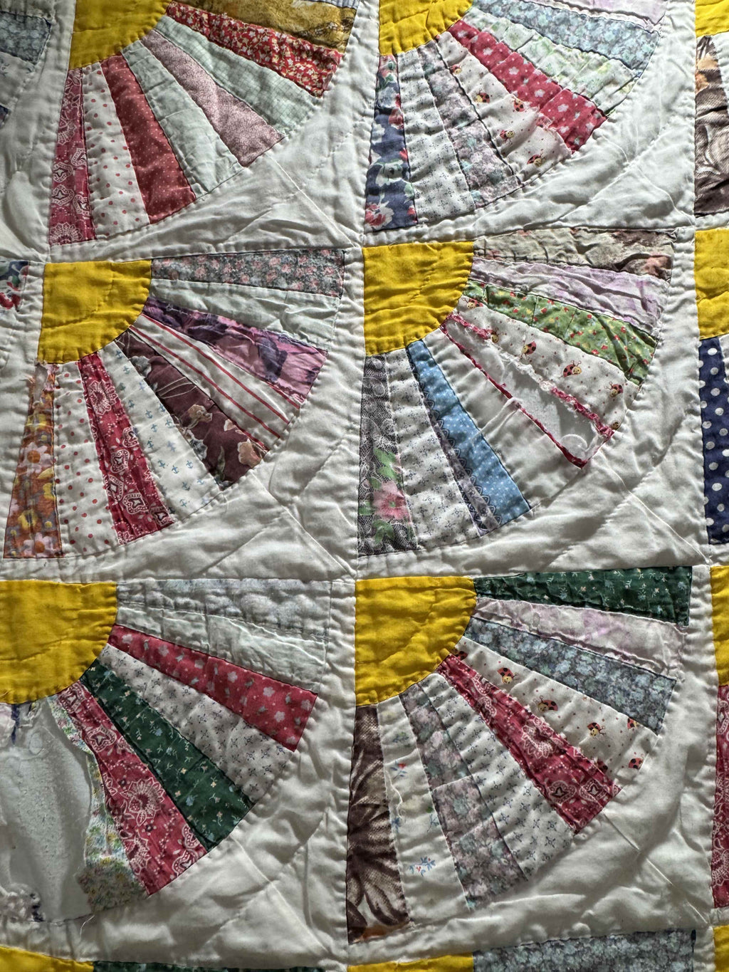 Vintage Quilt Grandmother's Fan