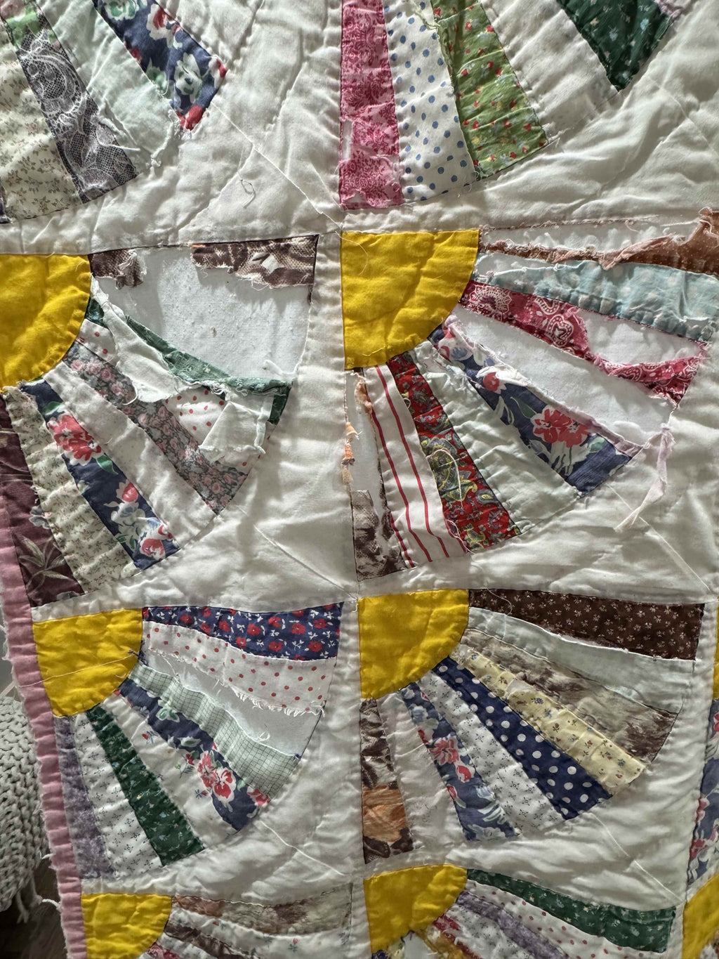 Vintage Quilt Grandmother's Fan