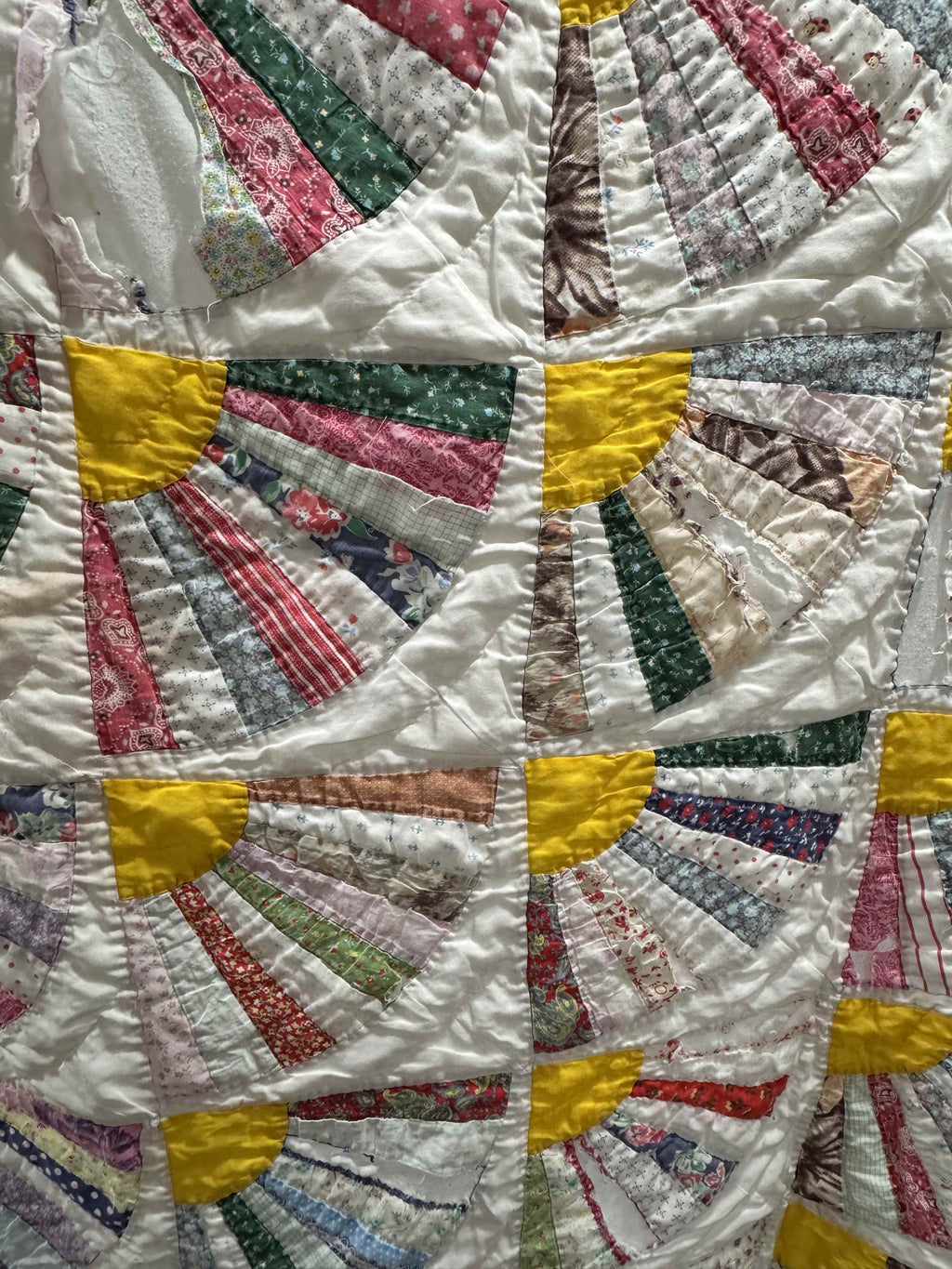 Vintage Quilt Grandmother's Fan