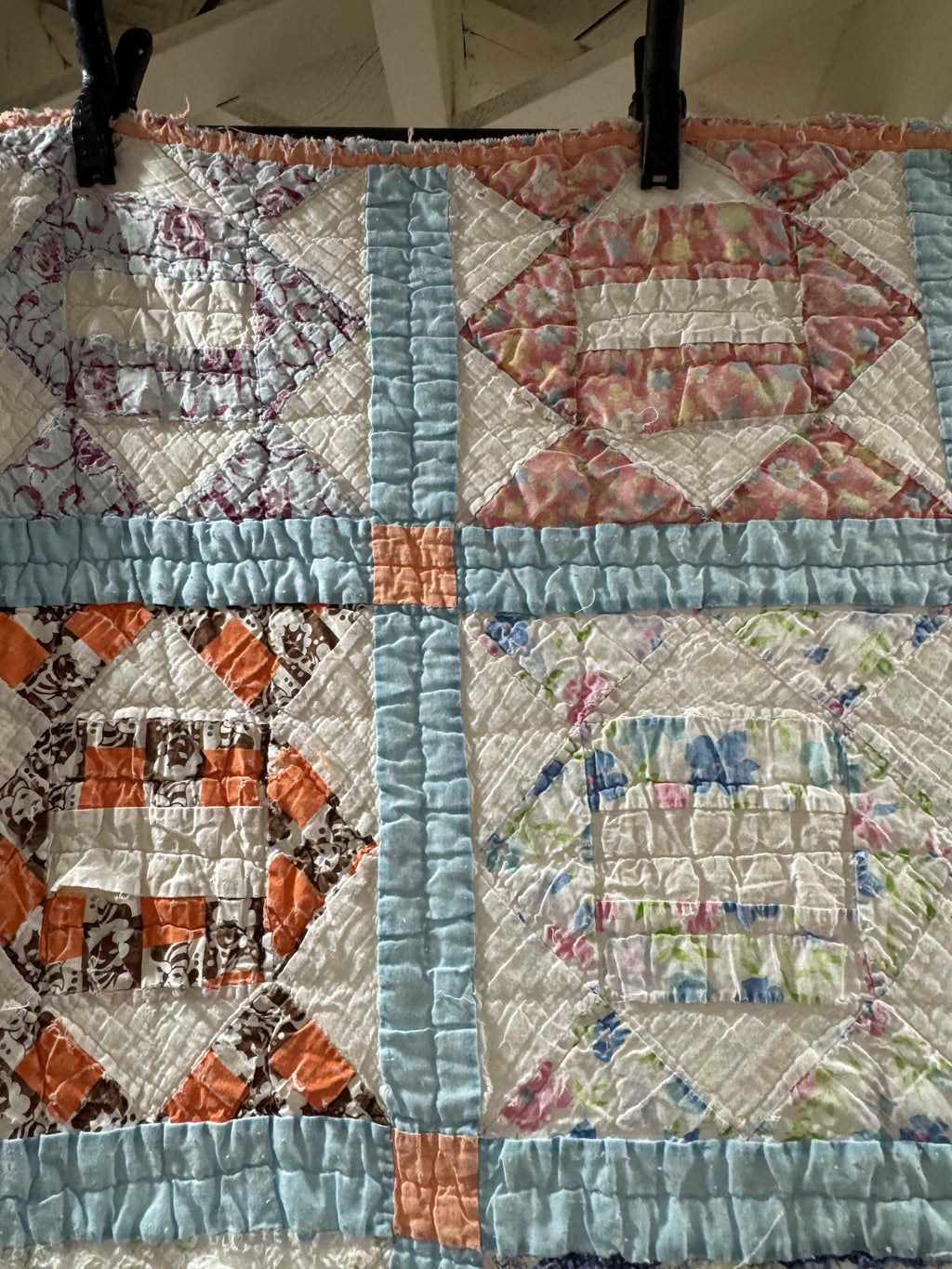 Vintage Quilt Broken Path Variation