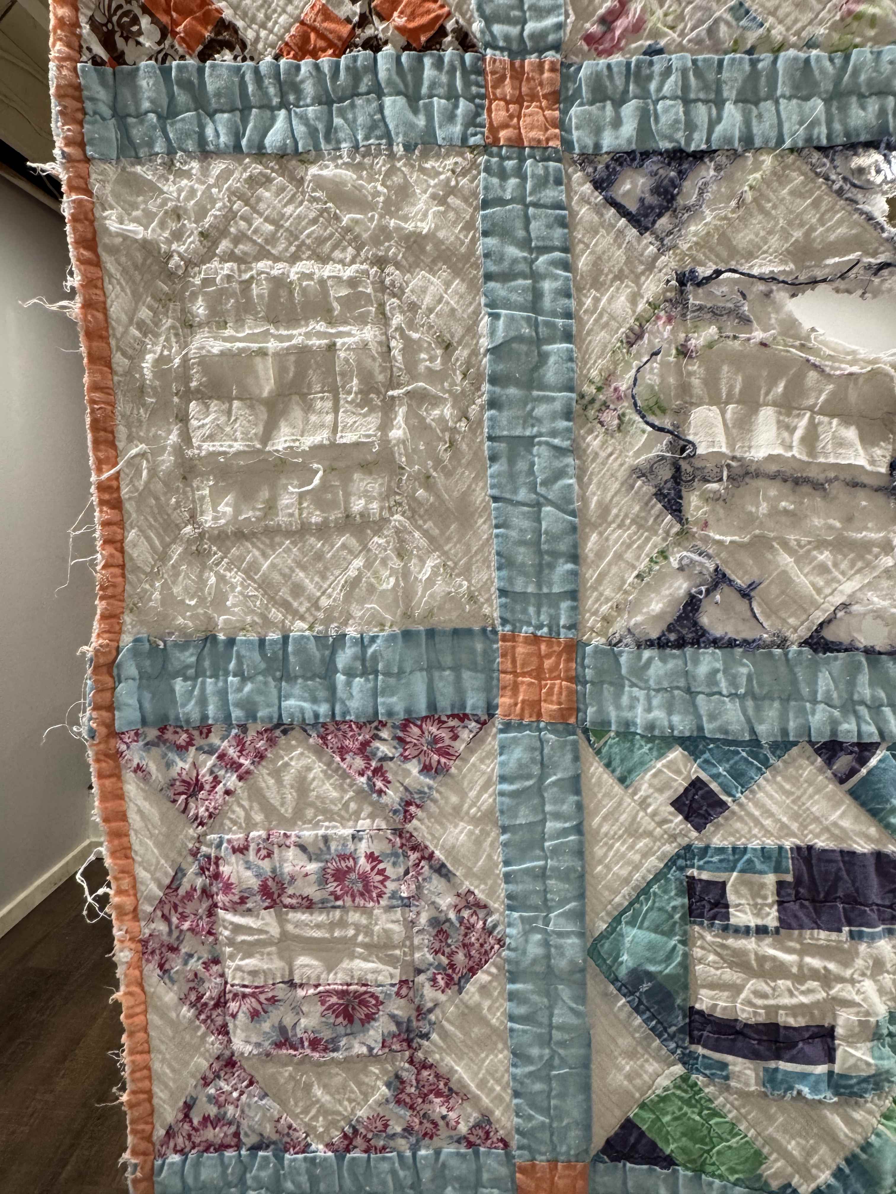 Vintage Quilt Broken Path Variation