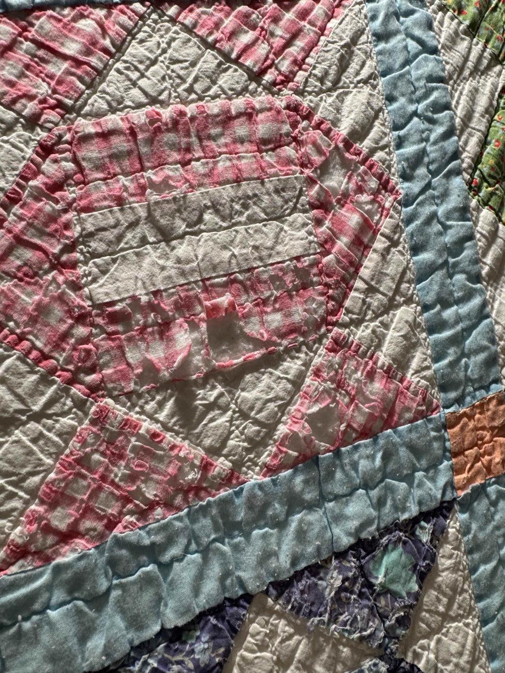 Vintage Quilt Broken Path Variation