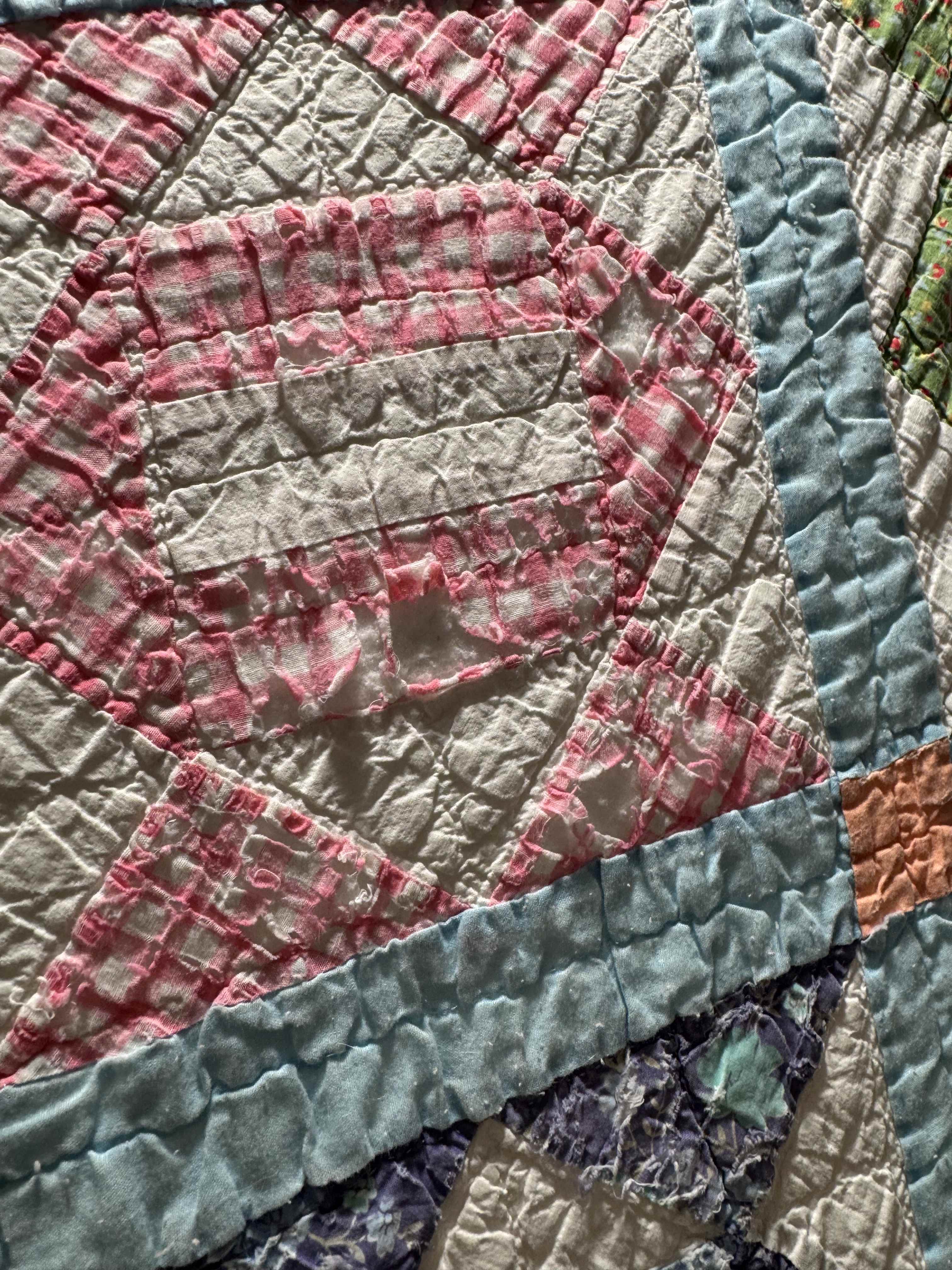 Vintage Quilt Broken Path Variation