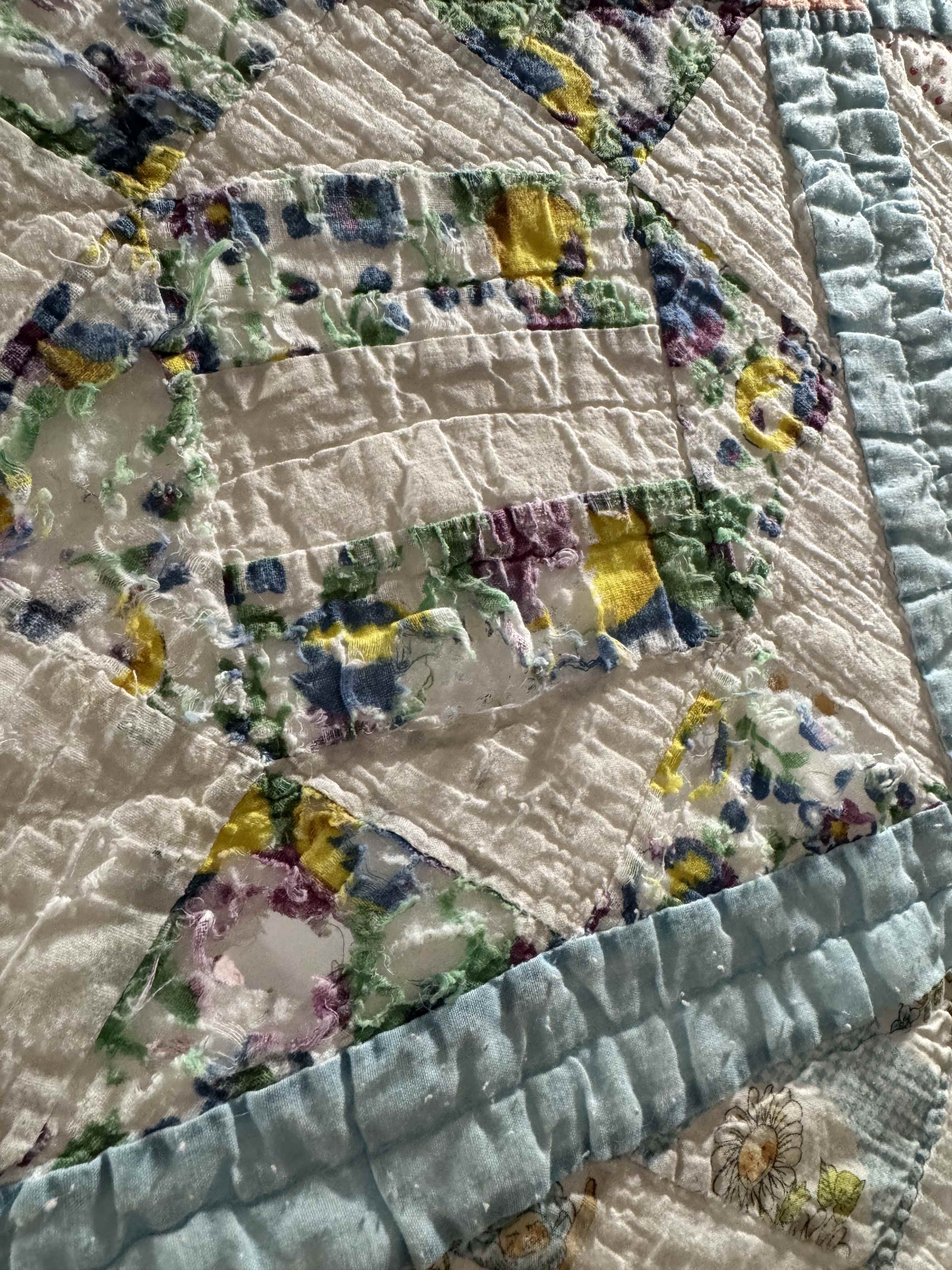 Vintage Quilt Broken Path Variation