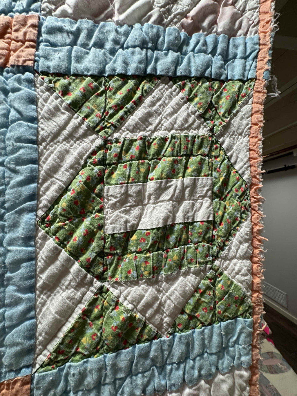 Vintage Quilt Broken Path Variation