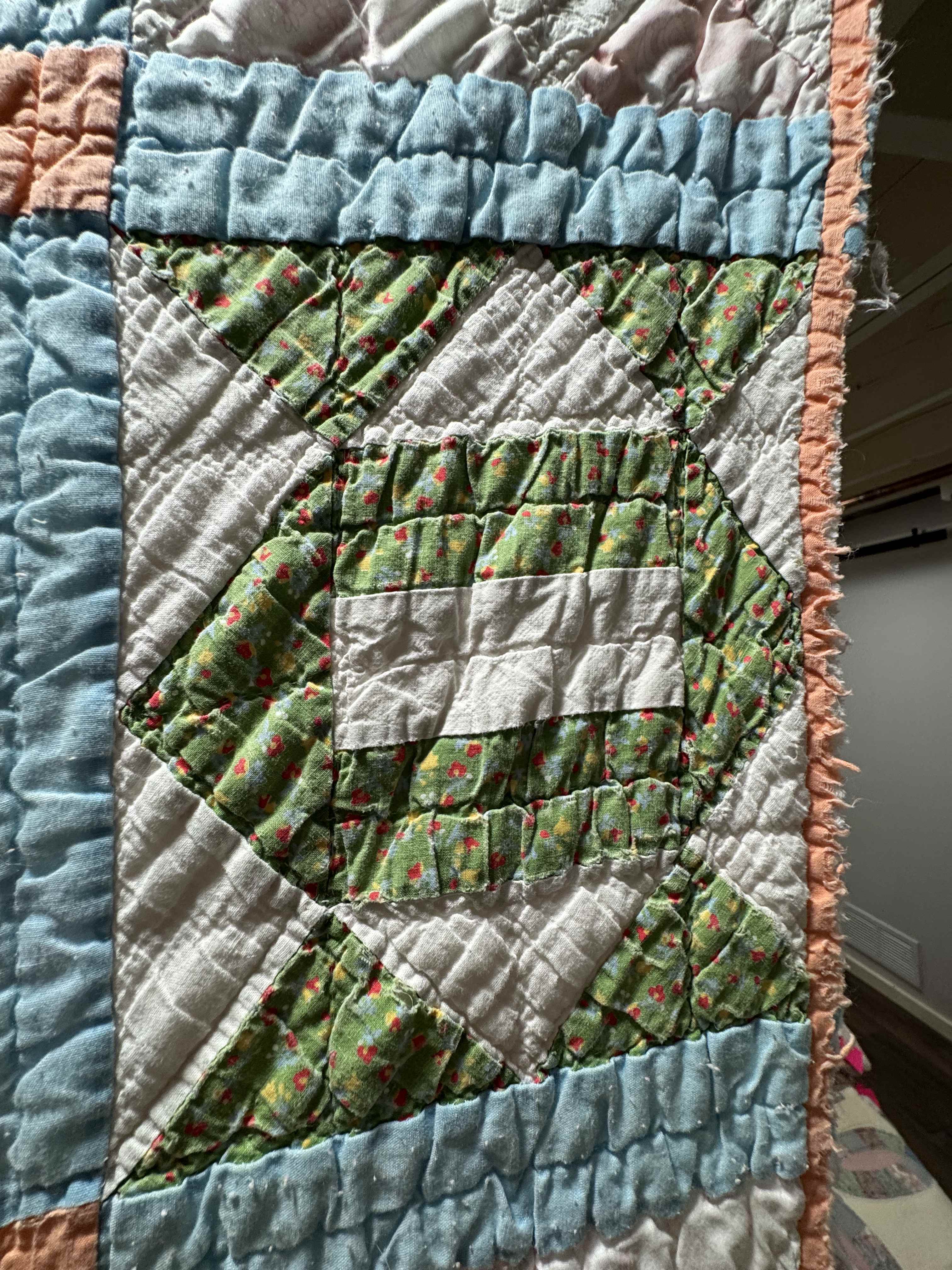 Vintage Quilt Broken Path Variation