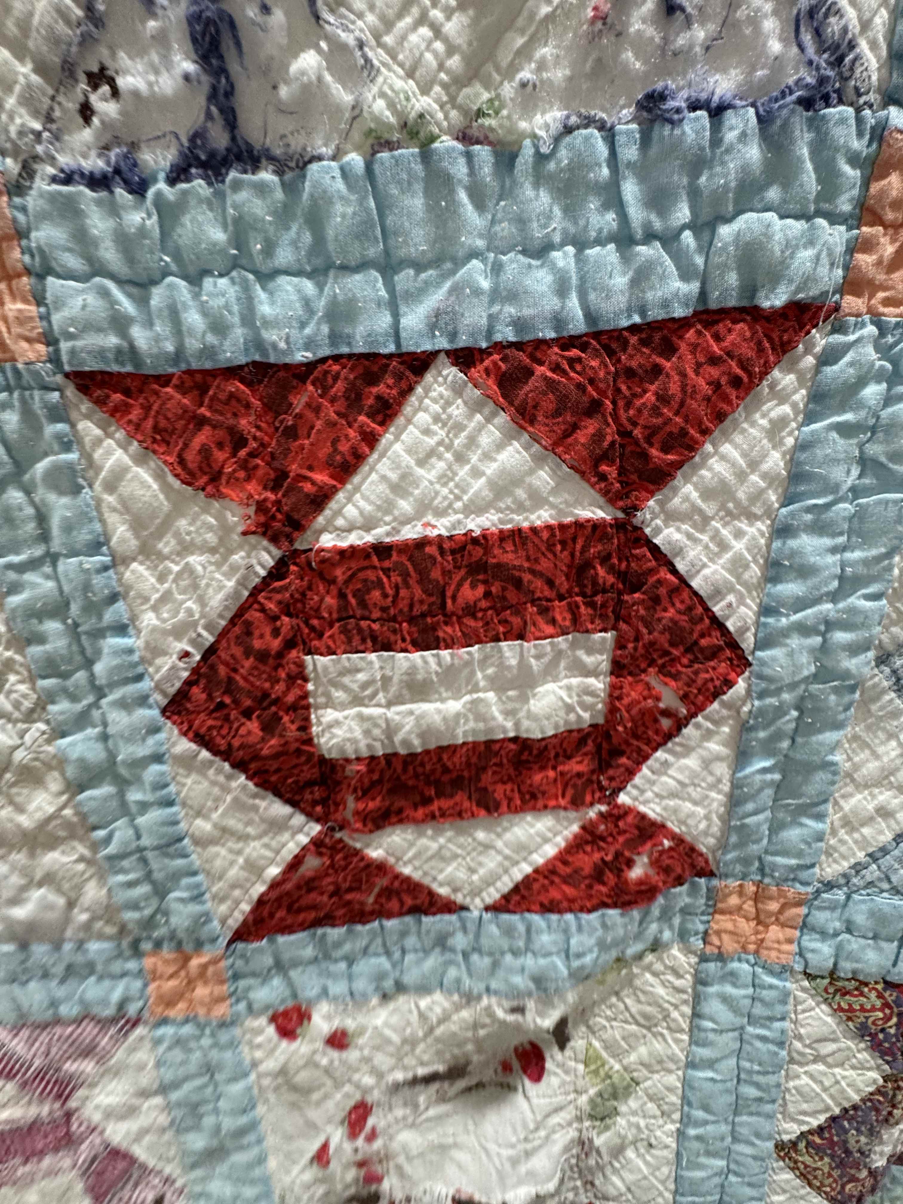 Vintage Quilt Broken Path Variation