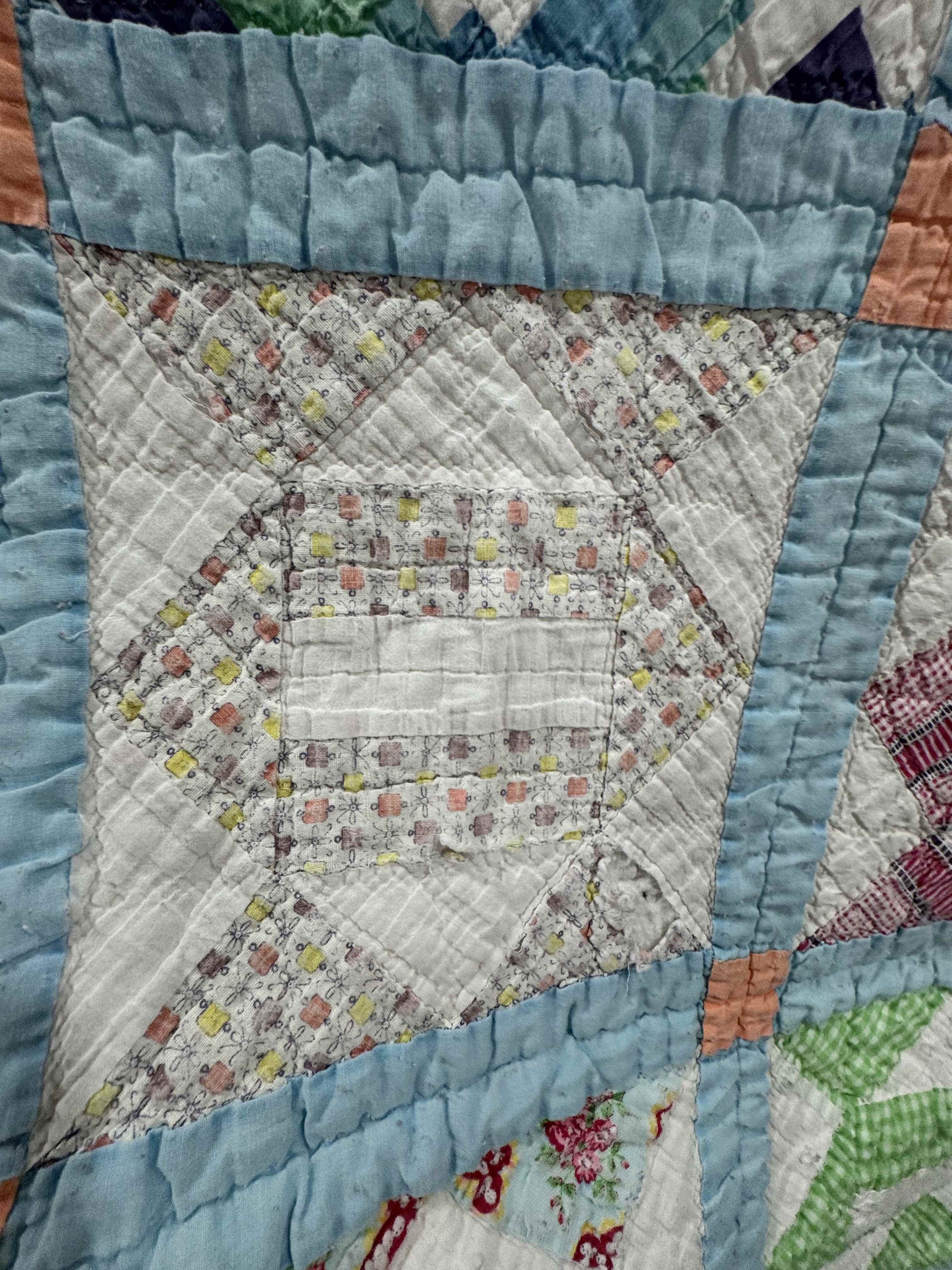 Vintage Quilt Broken Path Variation