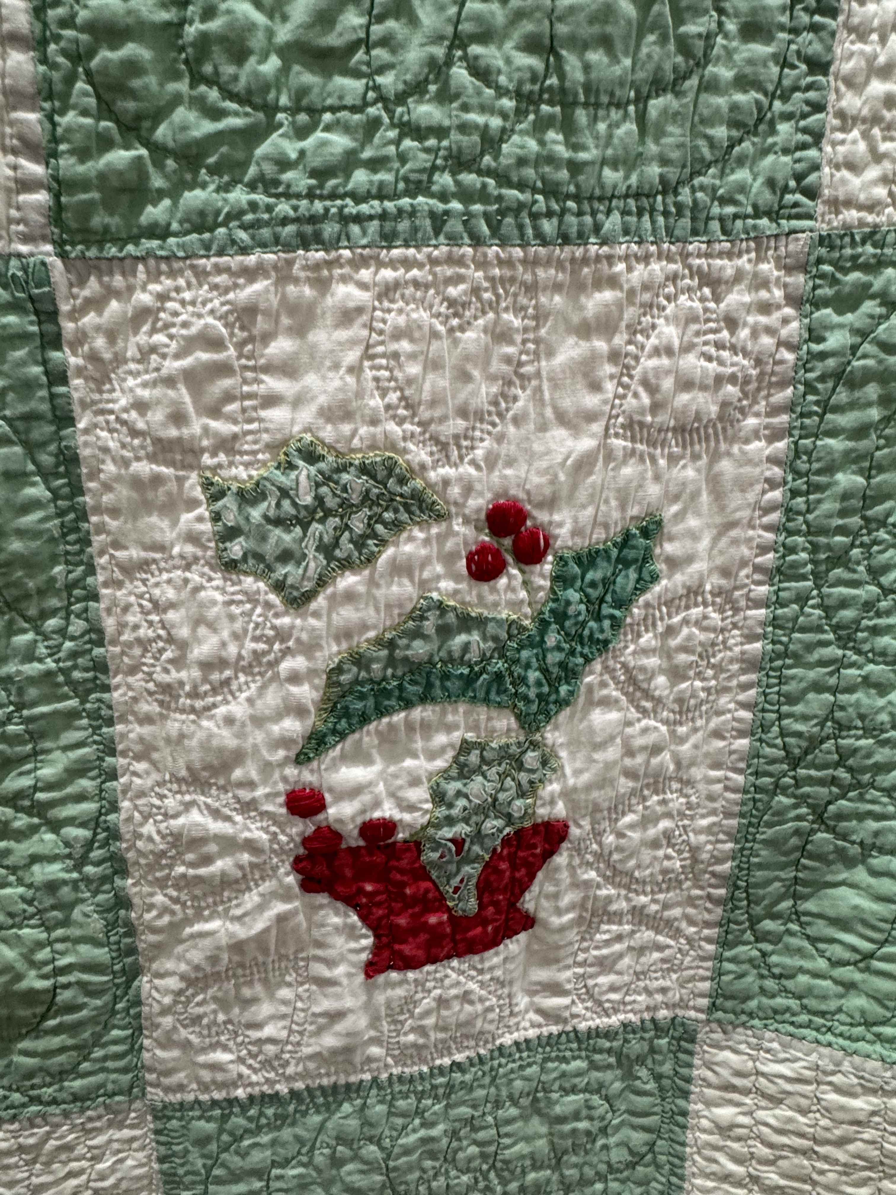 Vintage Quilt Flower Pot Applique