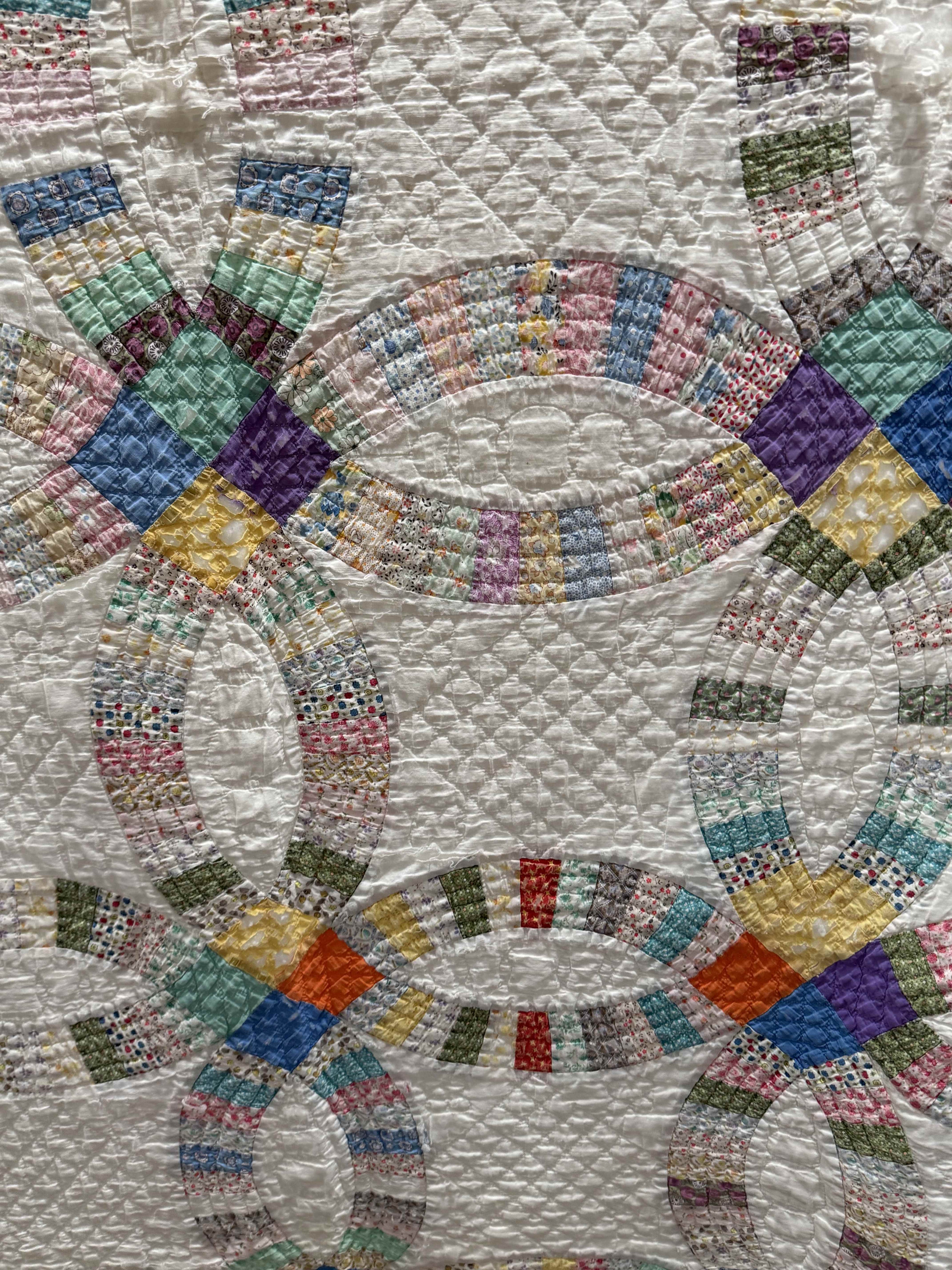 Vintage Quilt Double Wedding Ring