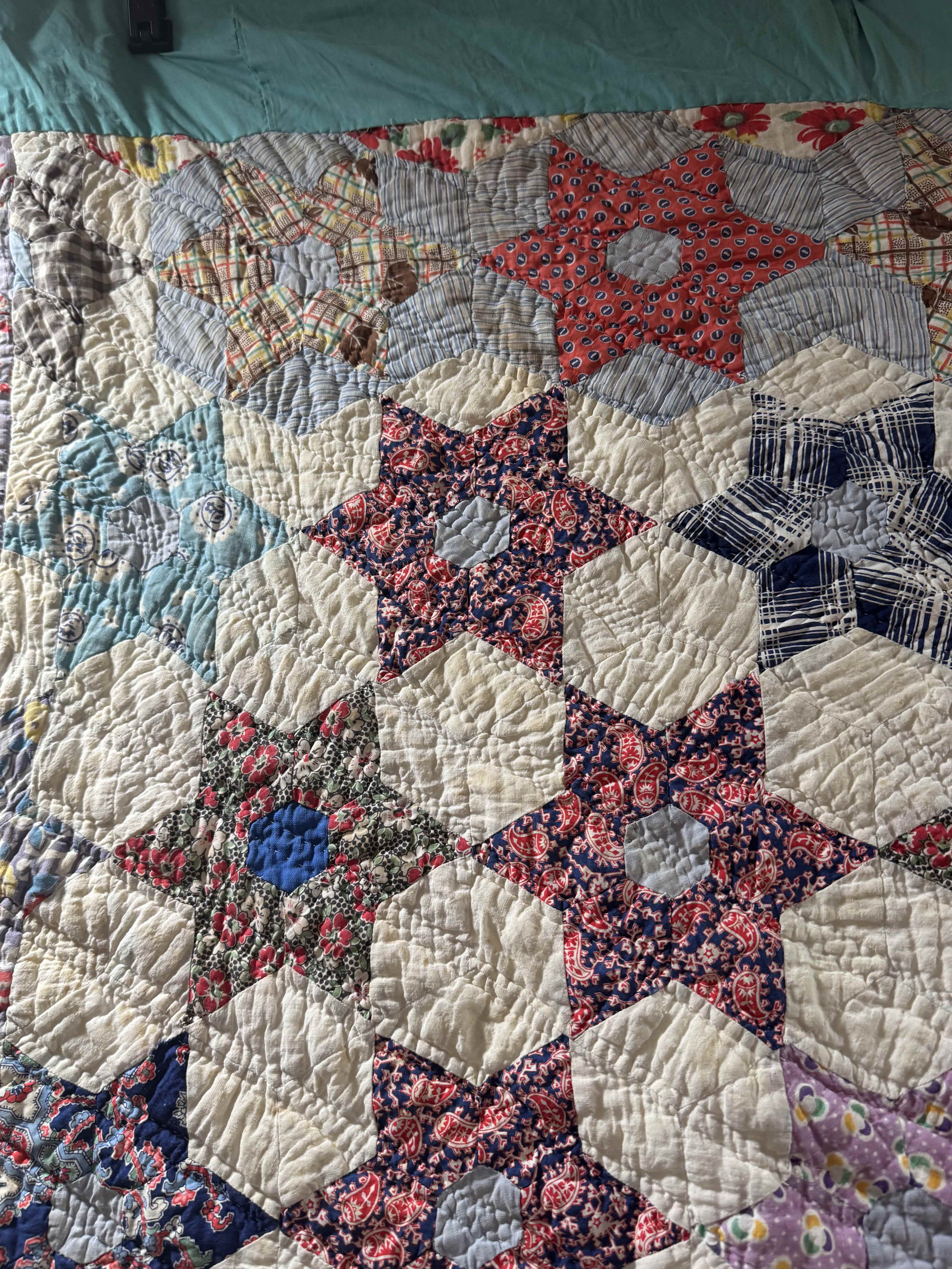 Vintage Quilt Star Garden