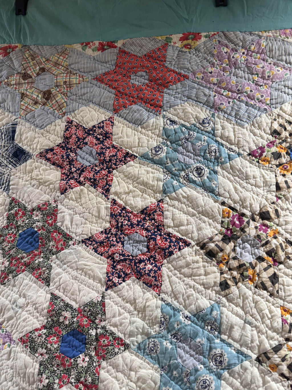 Vintage Quilt Star Garden