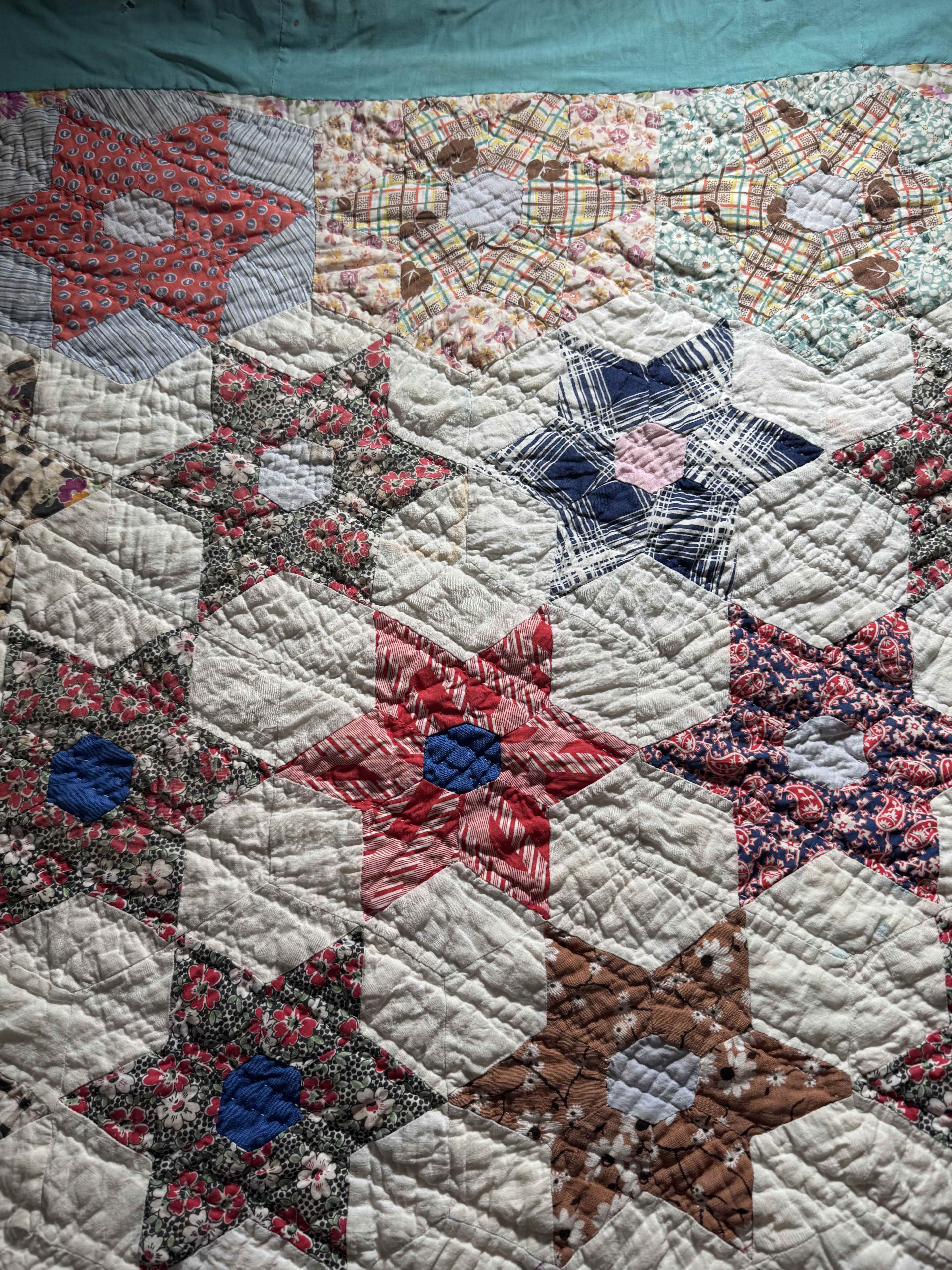 Vintage Quilt Star Garden