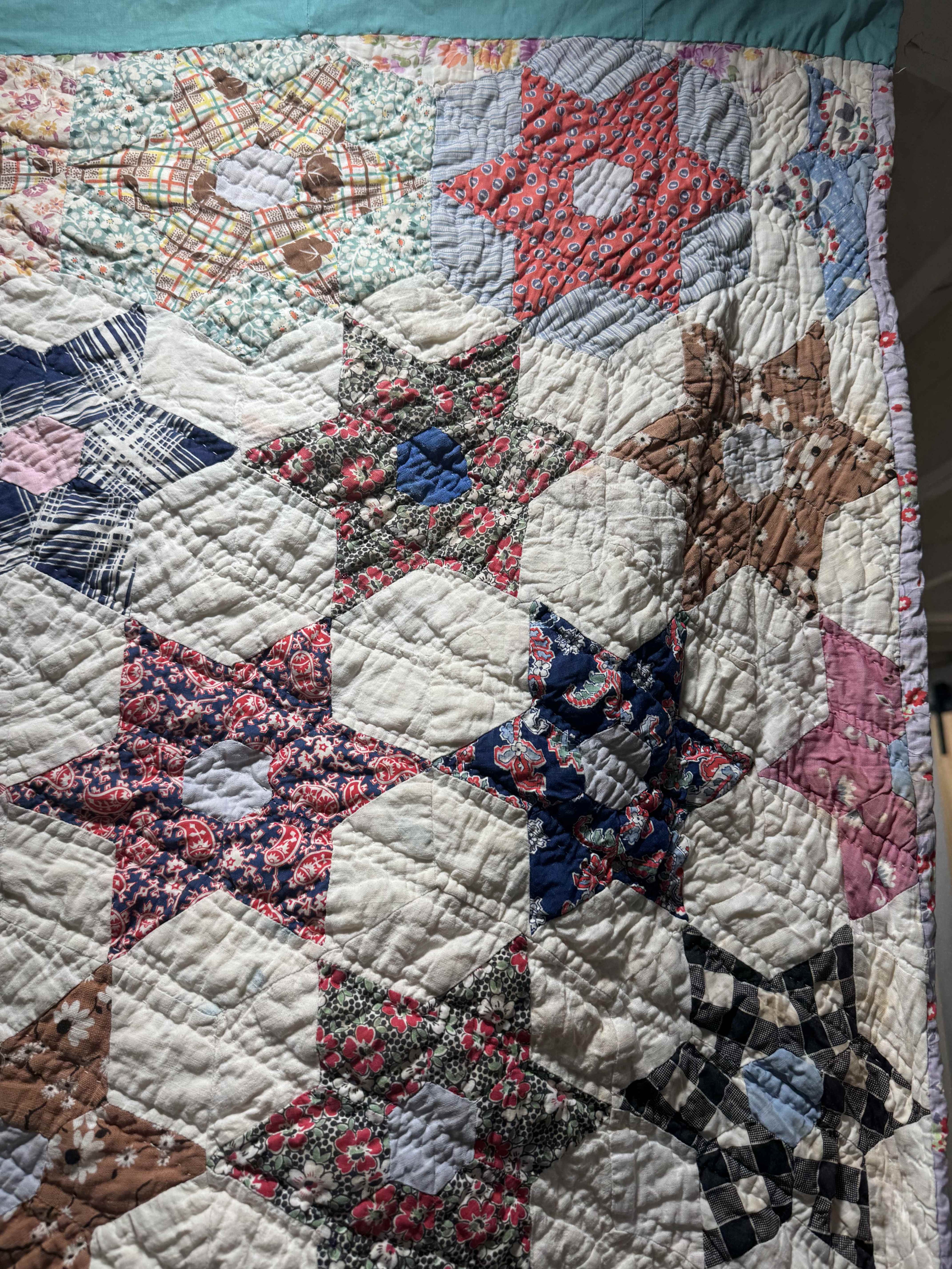 Vintage Quilt Star Garden