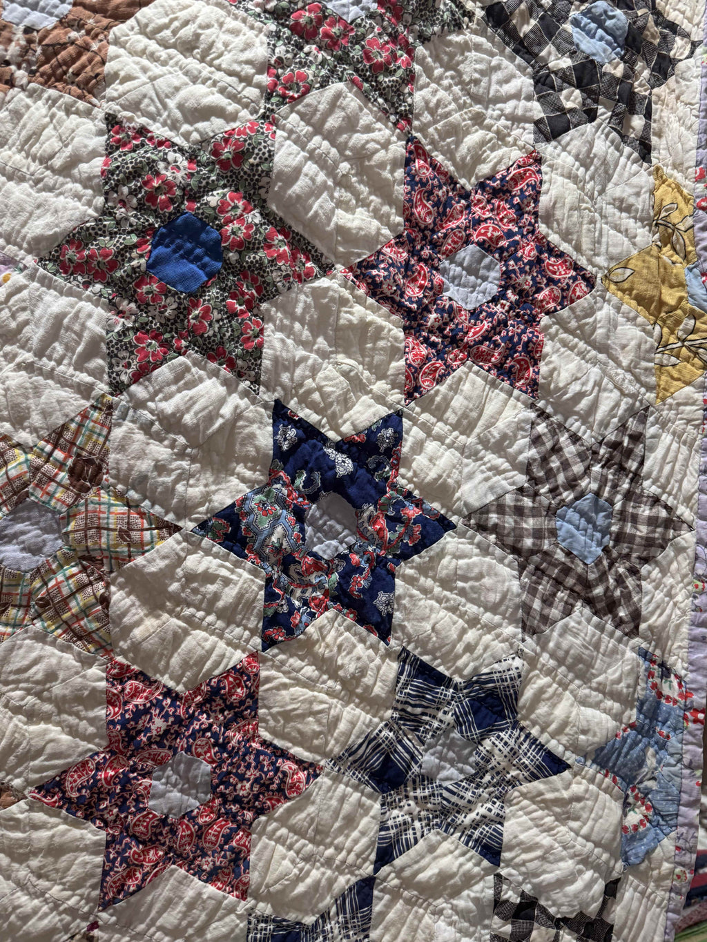 Vintage Quilt Star Garden