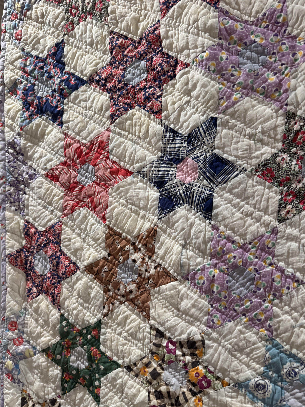 Vintage Quilt Star Garden