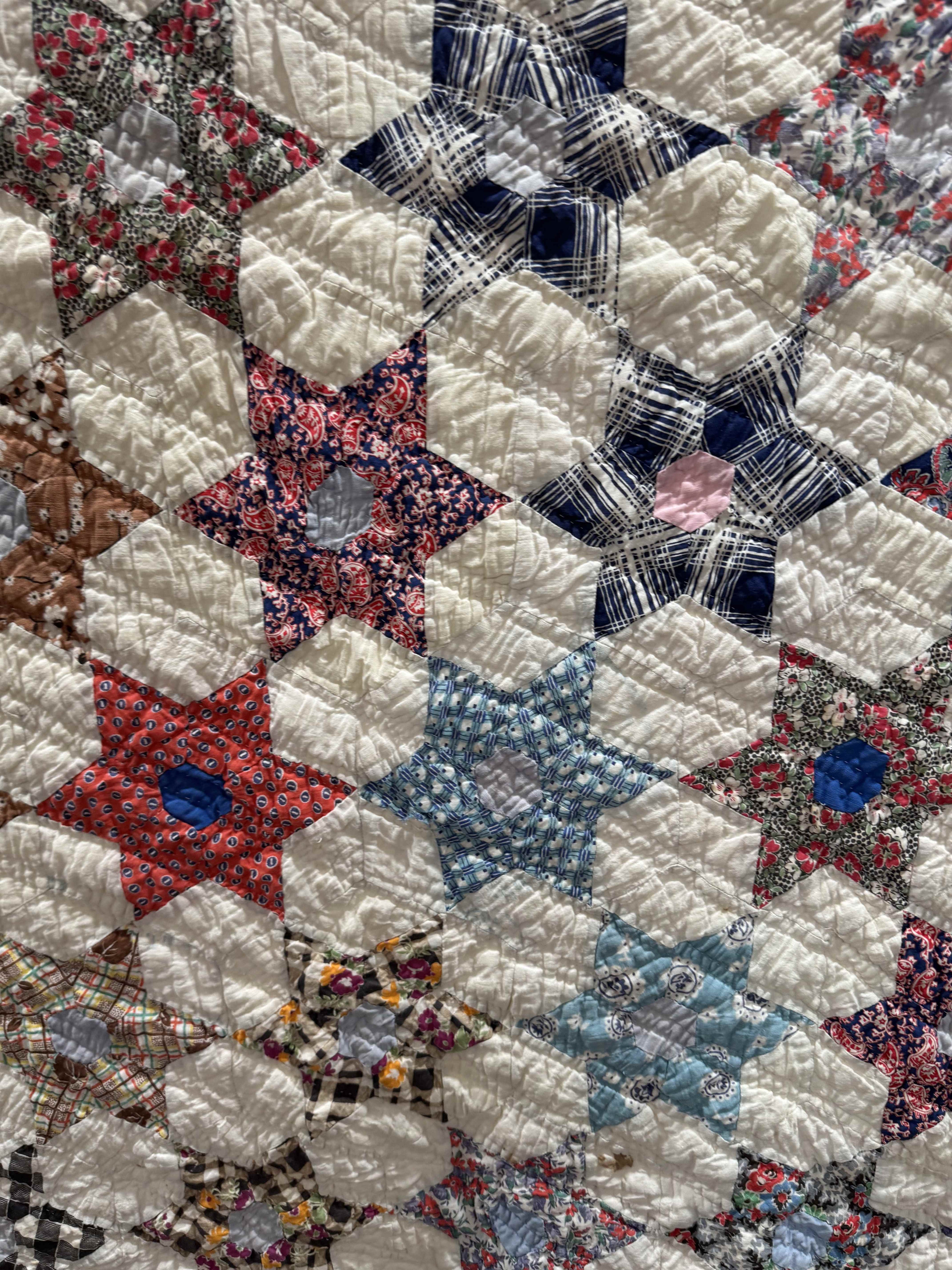 Vintage Quilt Star Garden