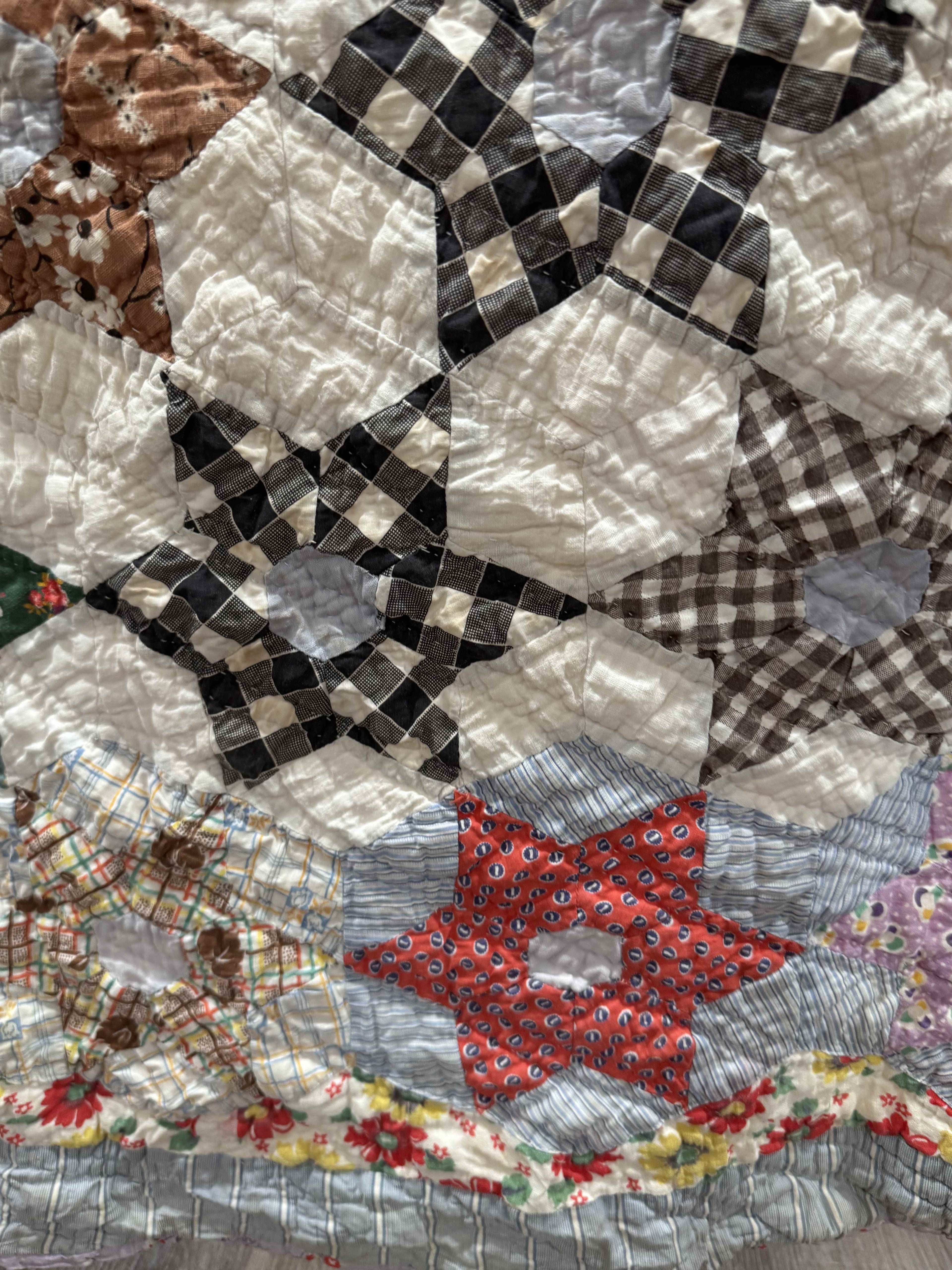Vintage Quilt Star Garden