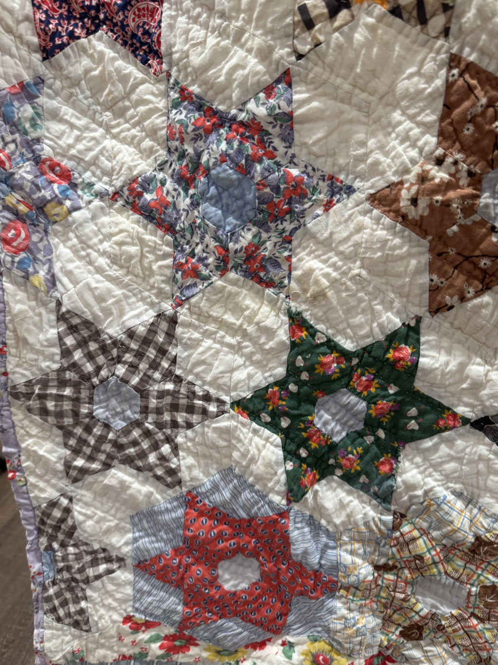Vintage Quilt Star Garden