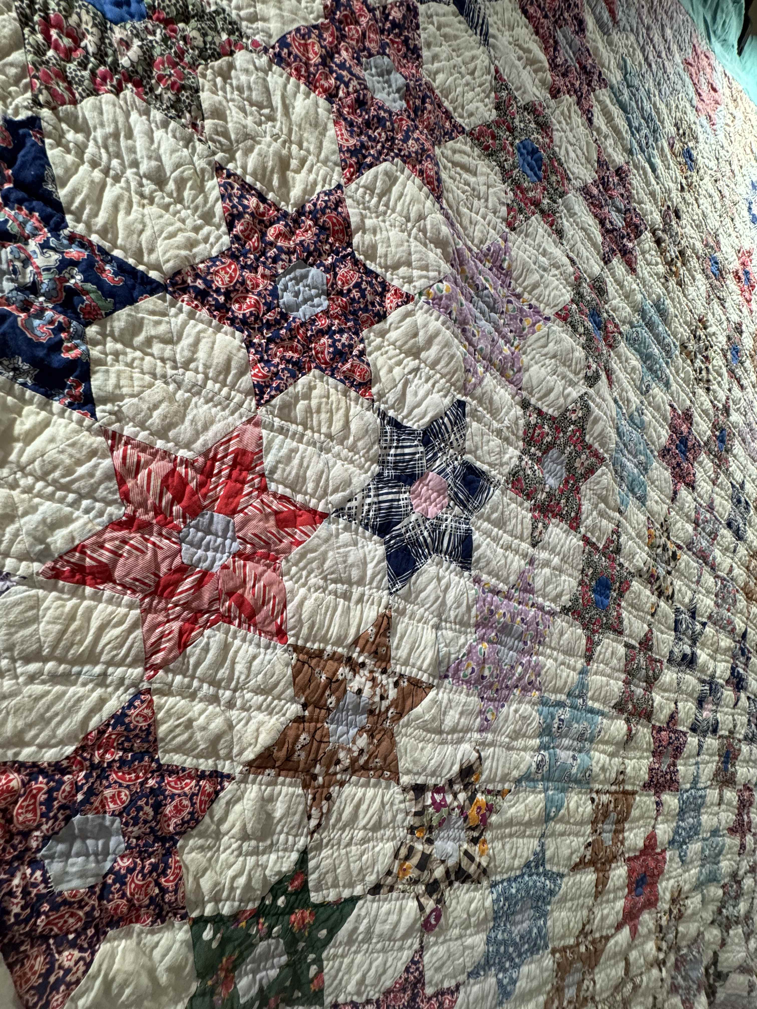 Vintage Quilt Star Garden