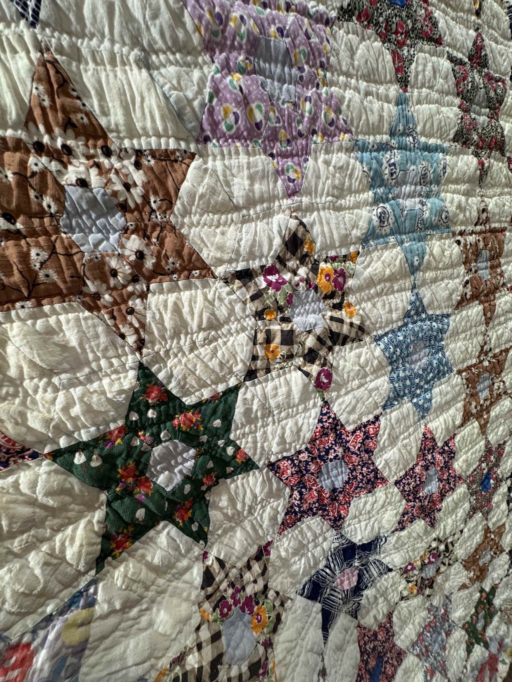 Vintage Quilt Star Garden