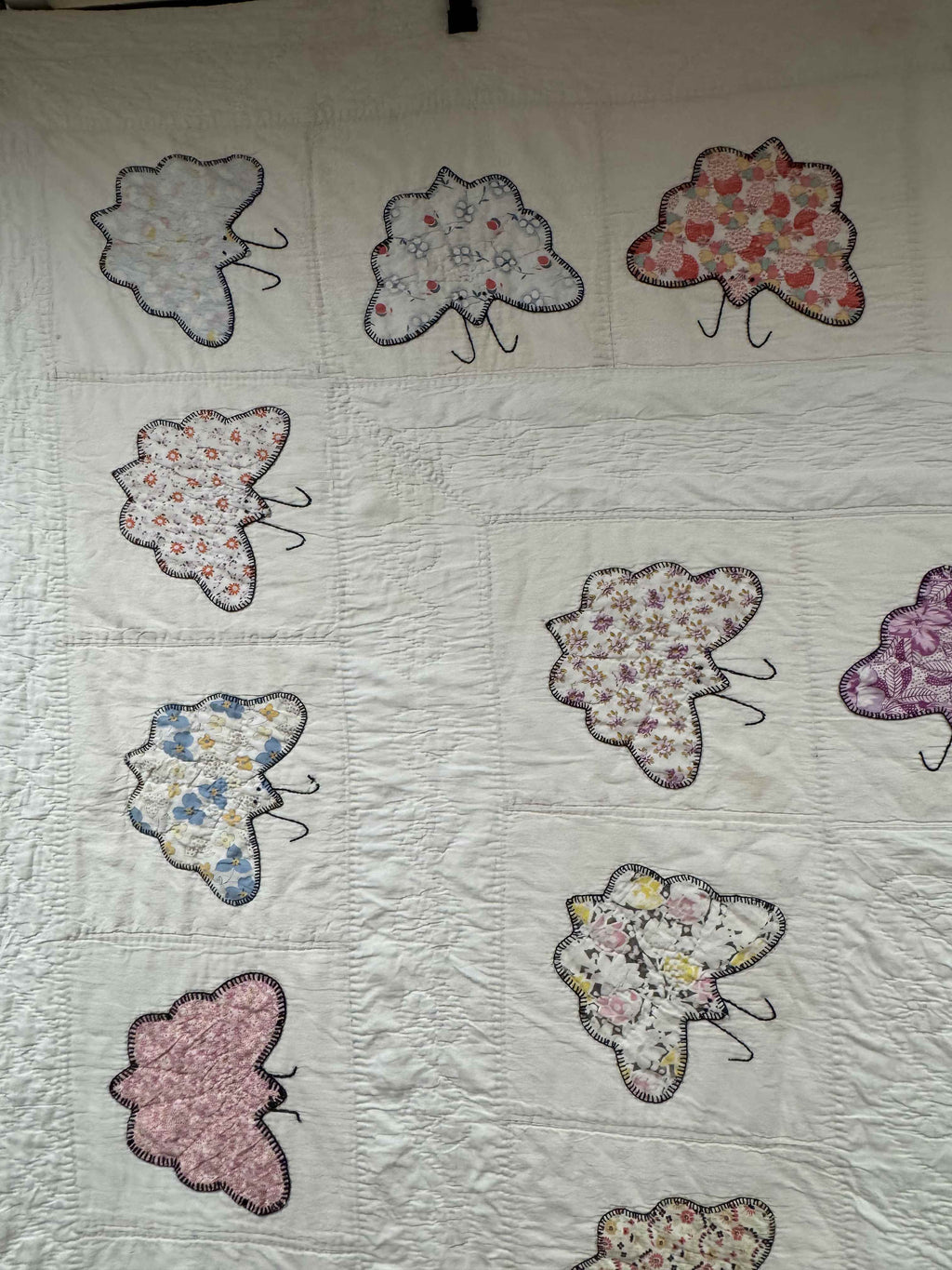 **SOLD Vintage Quilt Appliqued Butterfly SOLD**