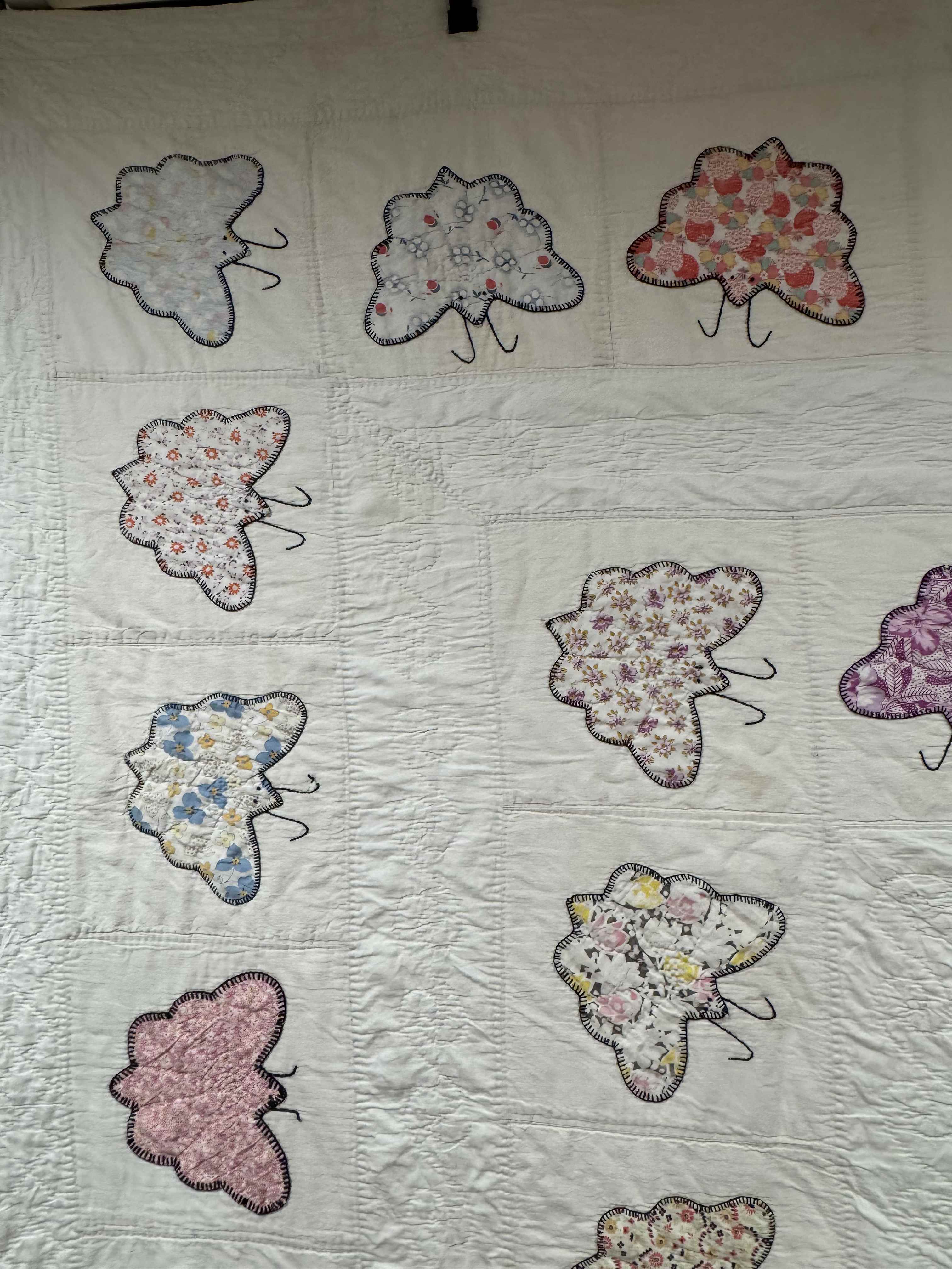 **SOLD Vintage Quilt Appliqued Butterfly SOLD**