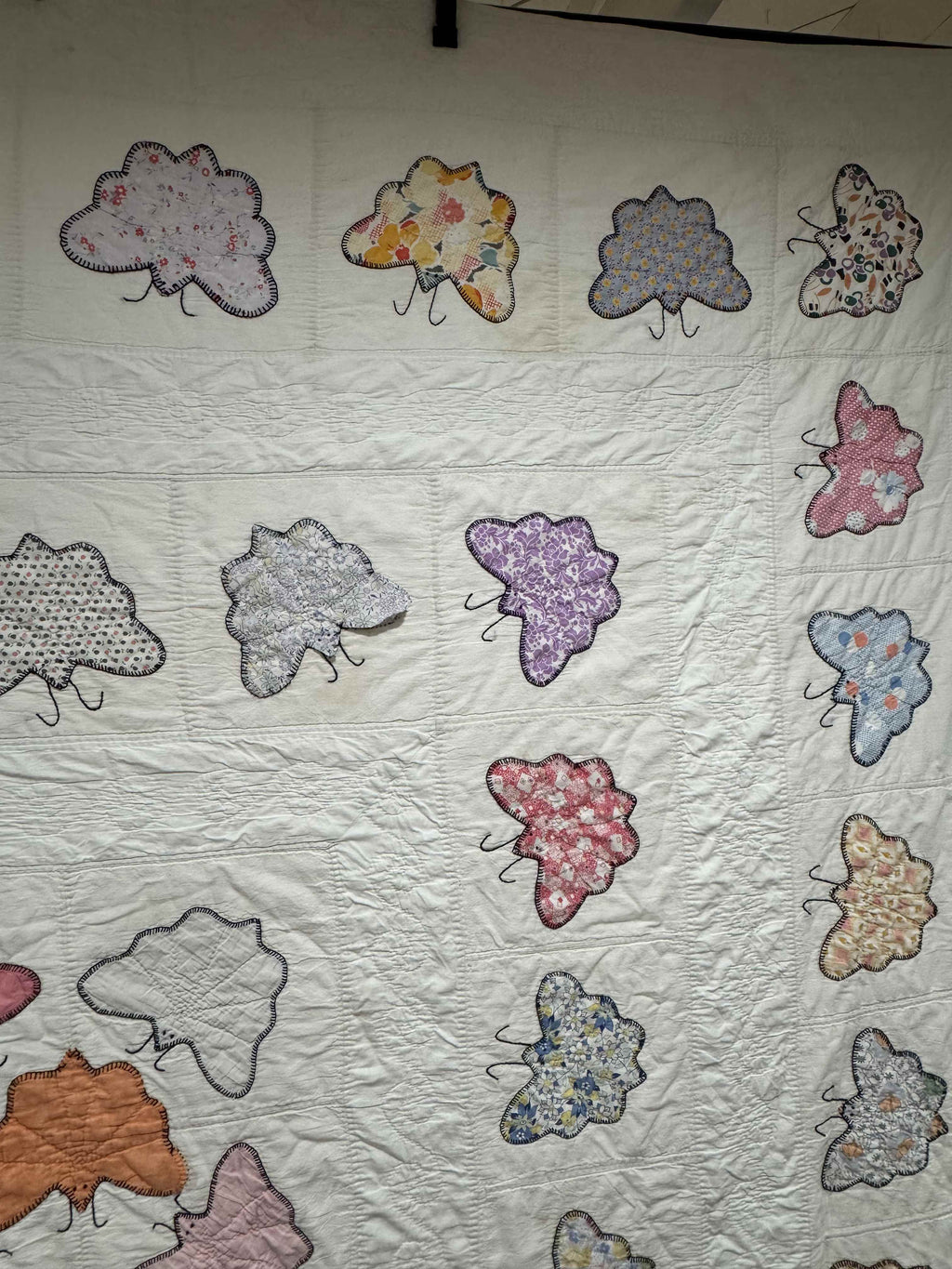 **SOLD Vintage Quilt Appliqued Butterfly SOLD**