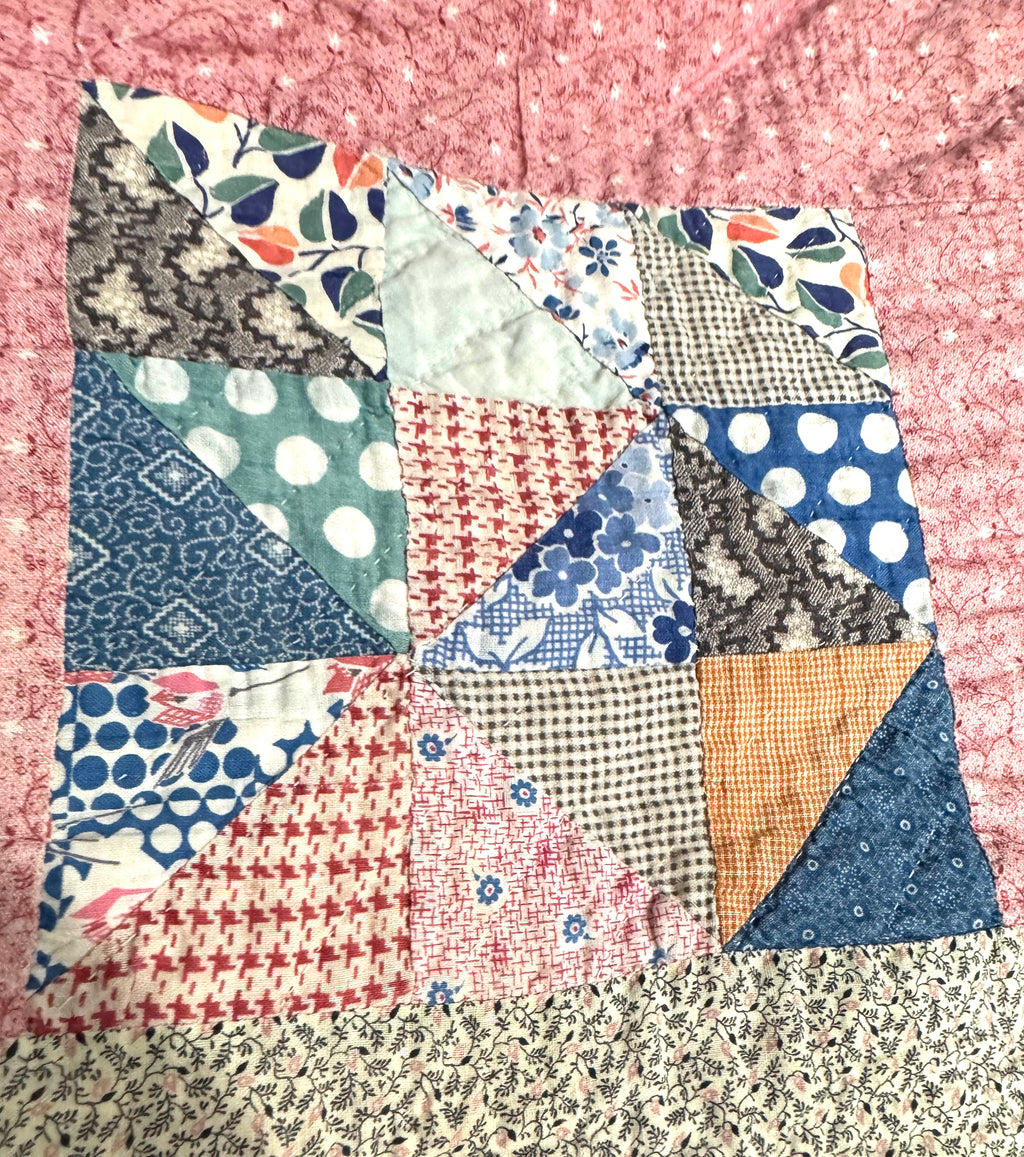 Vintage Edie's Quilt - Inscription with date