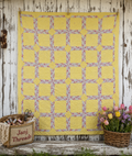**SOLD** Vintage Quilt Lattice Yellow **SOLD**
