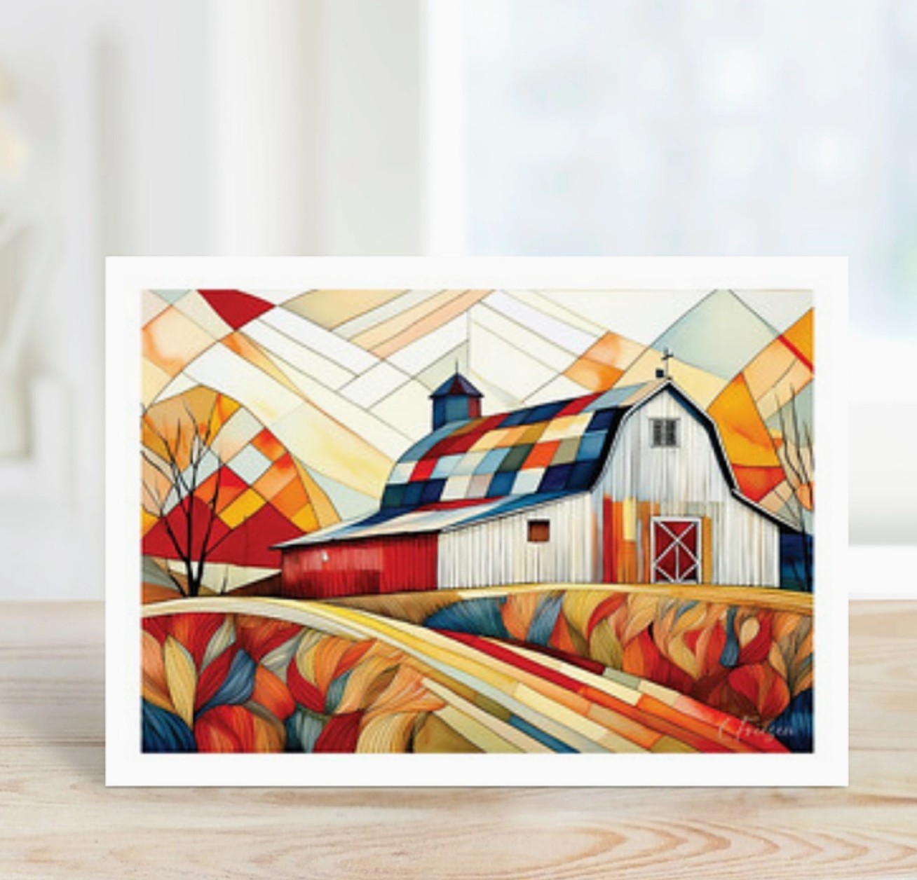 Quiltberry Farm Peace & Pride Blank Greeting Card