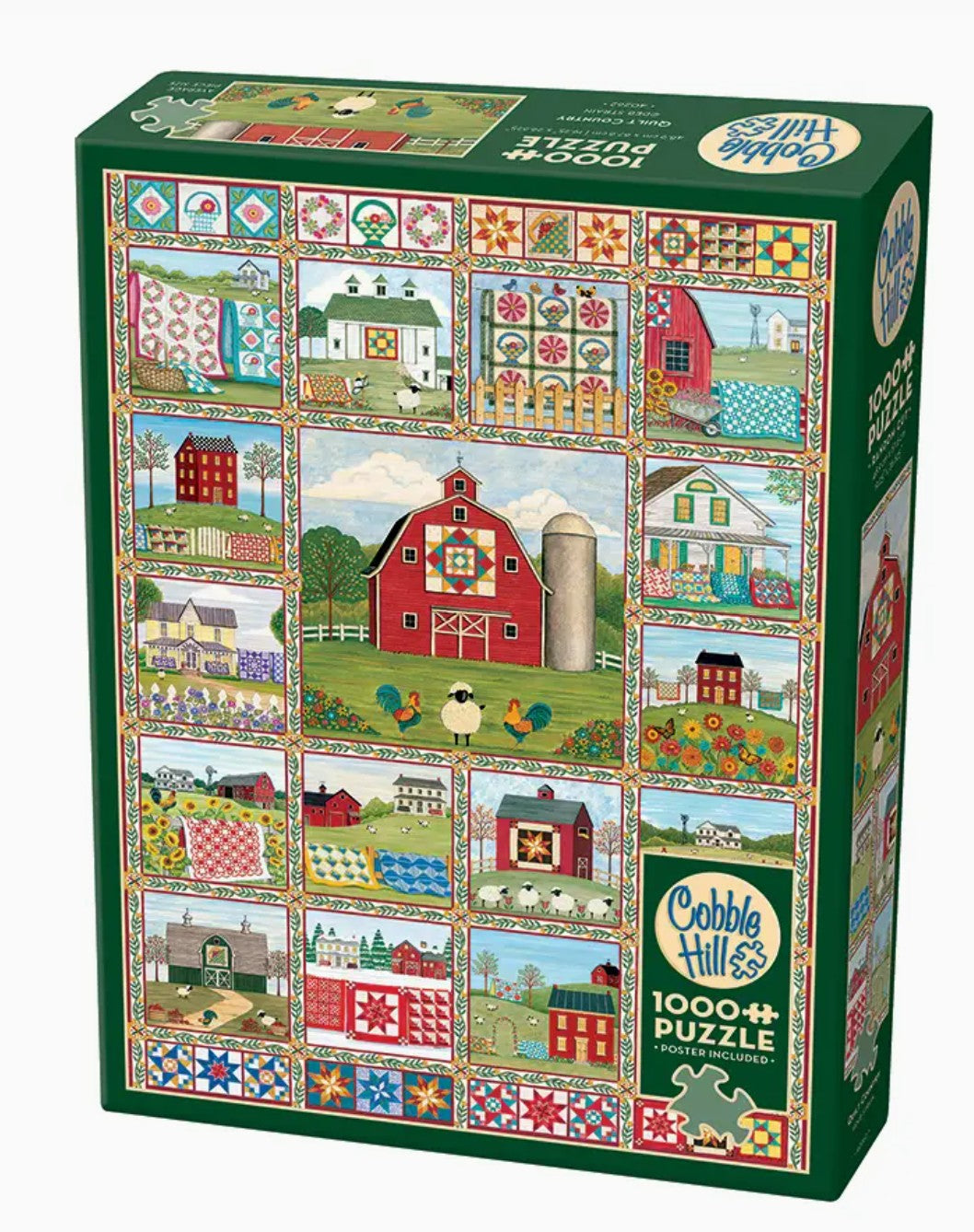 Cobble Hill Jigsaw Puzzle - Quilt Country - 1000 Piece