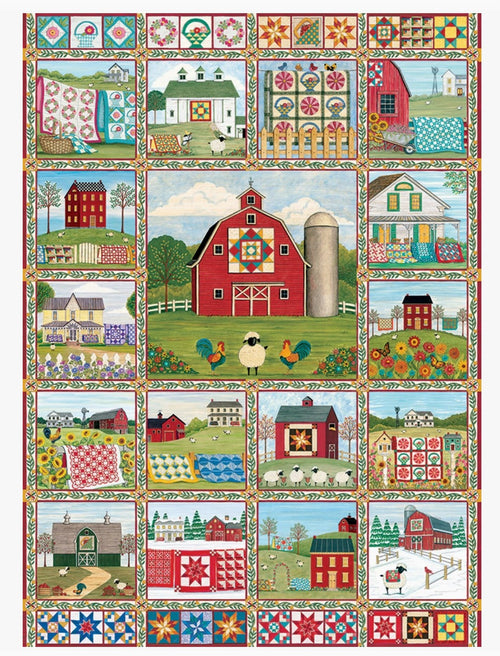 Cobble Hill Jigsaw Puzzle - Quilt Country - 1000 Piece