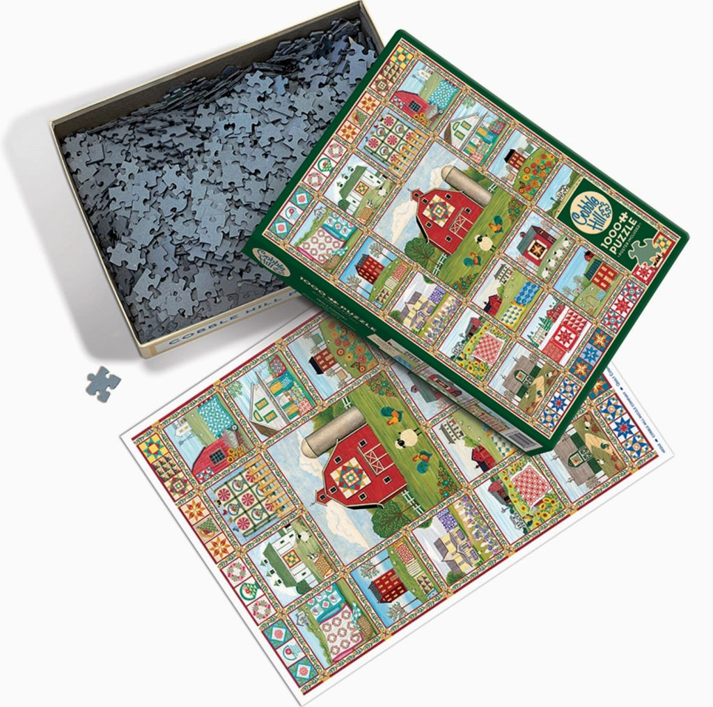 Cobble Hill Jigsaw Puzzle - Quilt Country - 1000 Piece