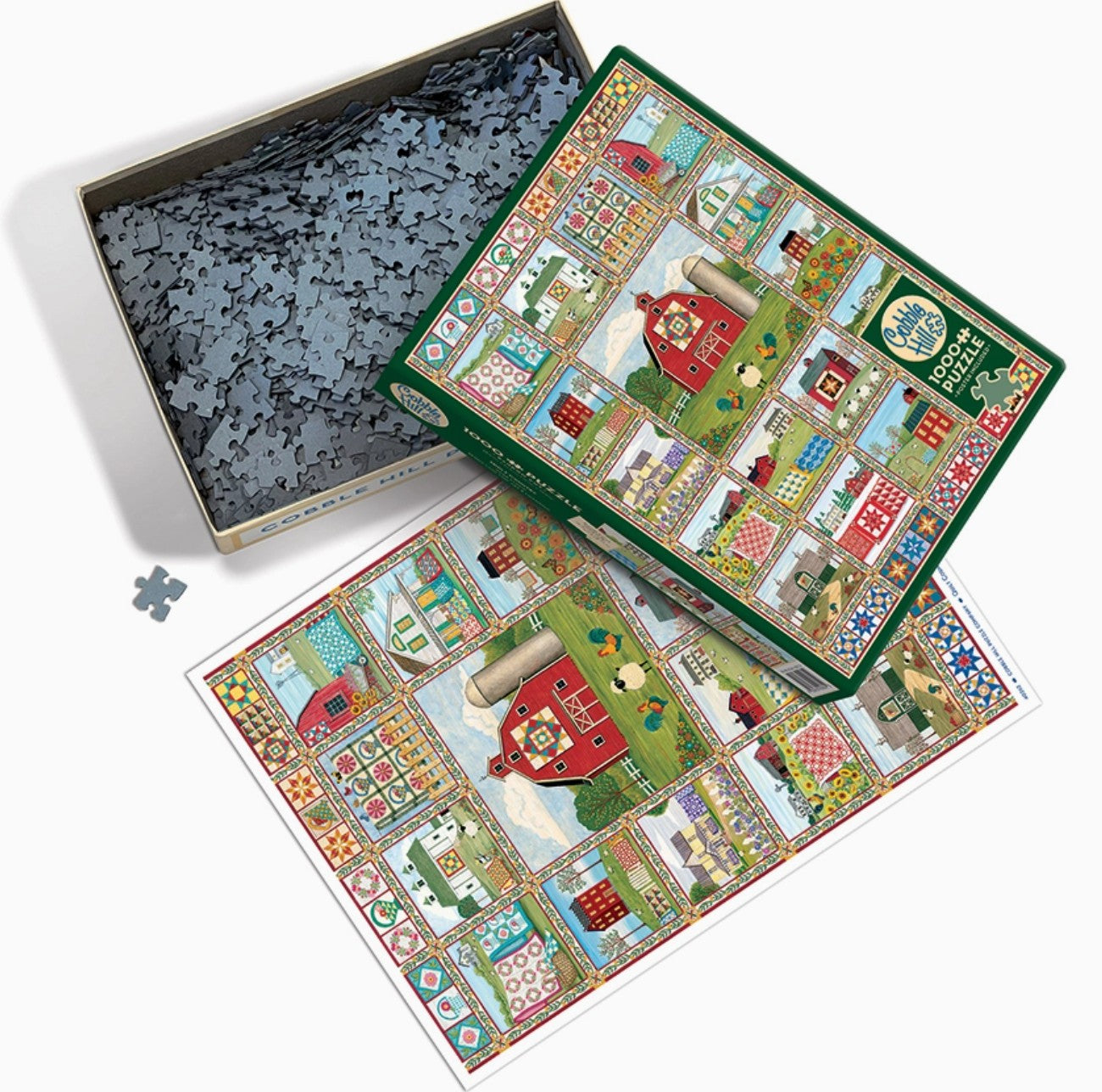 Cobble Hill Jigsaw Puzzle - Quilt Country - 1000 Piece
