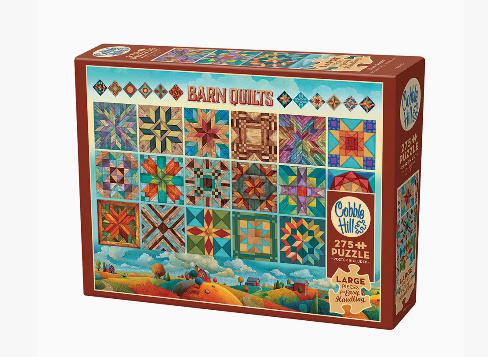 Cobble Hill Jigsaw Puzzle - Barn Quilts - 275 Piece