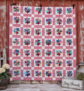 Vintage Kindred Pinwheel Quilt - Feed Sack