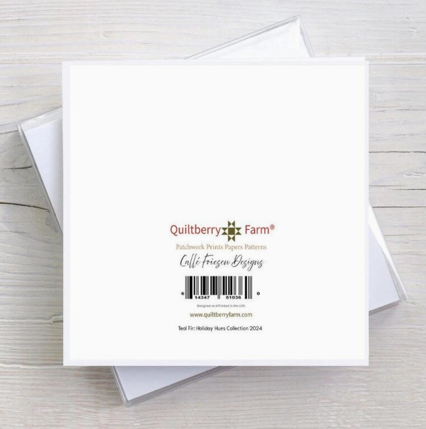 Quiltberry Farm Sky Fir Blank Greeting Card
