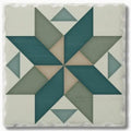 Spinning Star Single Absorbent Stone Tumbled Tile Coaster