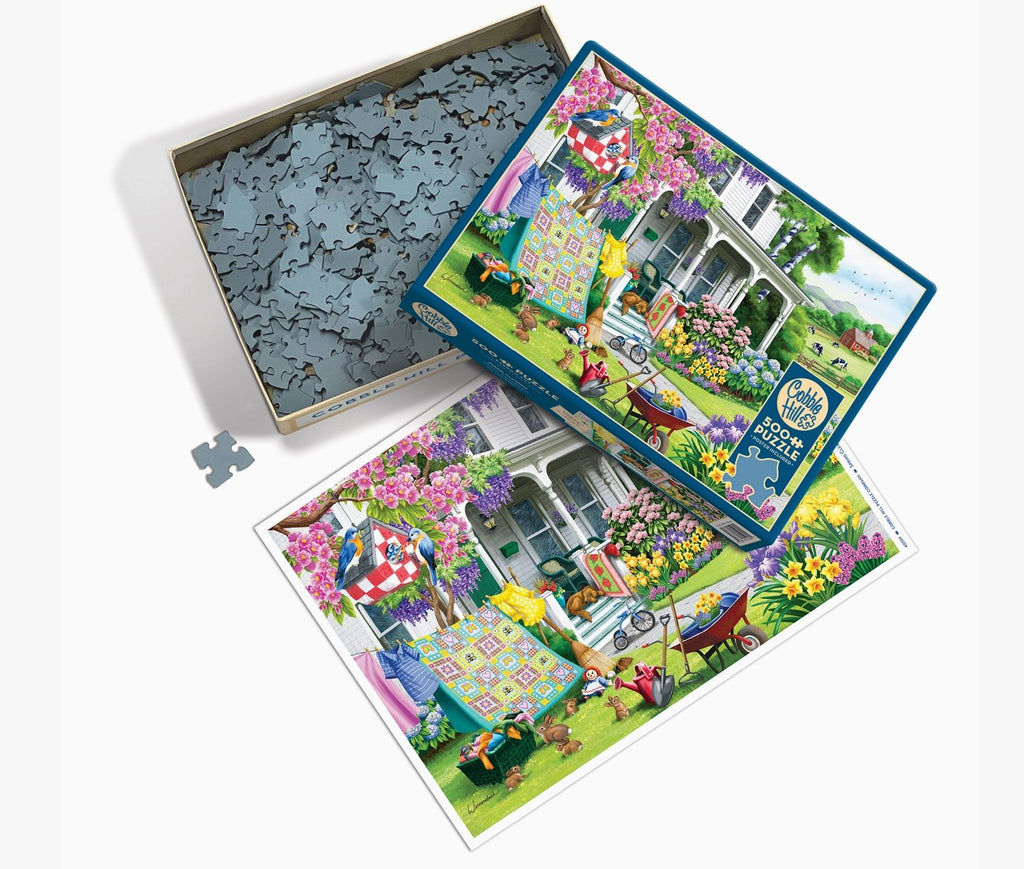 Cobble Hill Jigsaw Puzzle - Spring Cleaning - 500 Pieces