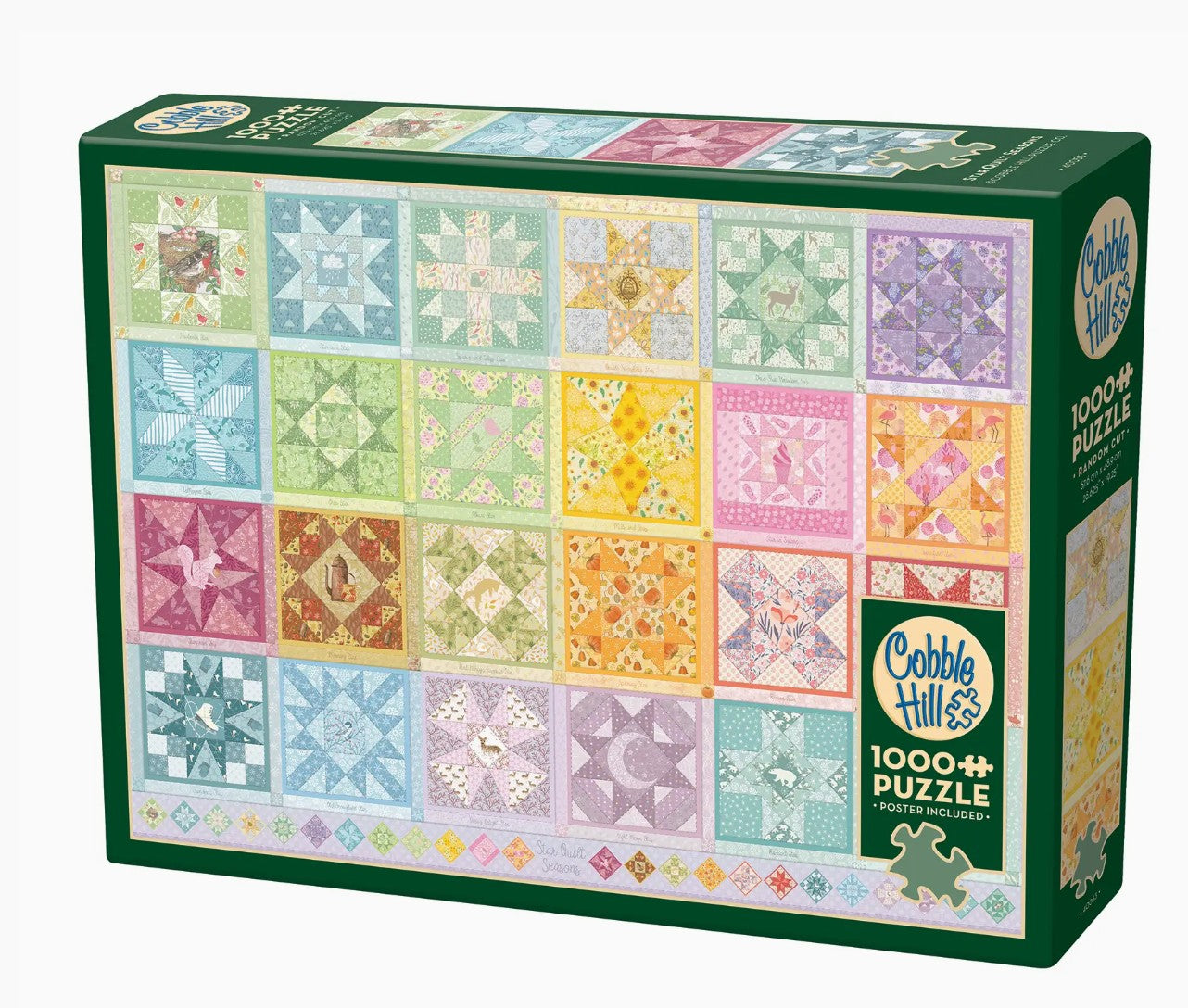 Cobble Hill Jigsaw Puzzle - Star Quilt Seasons - 1000 Piece