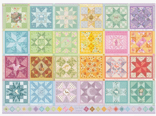 Cobble Hill Jigsaw Puzzle - Star Quilt Seasons - 1000 Piece